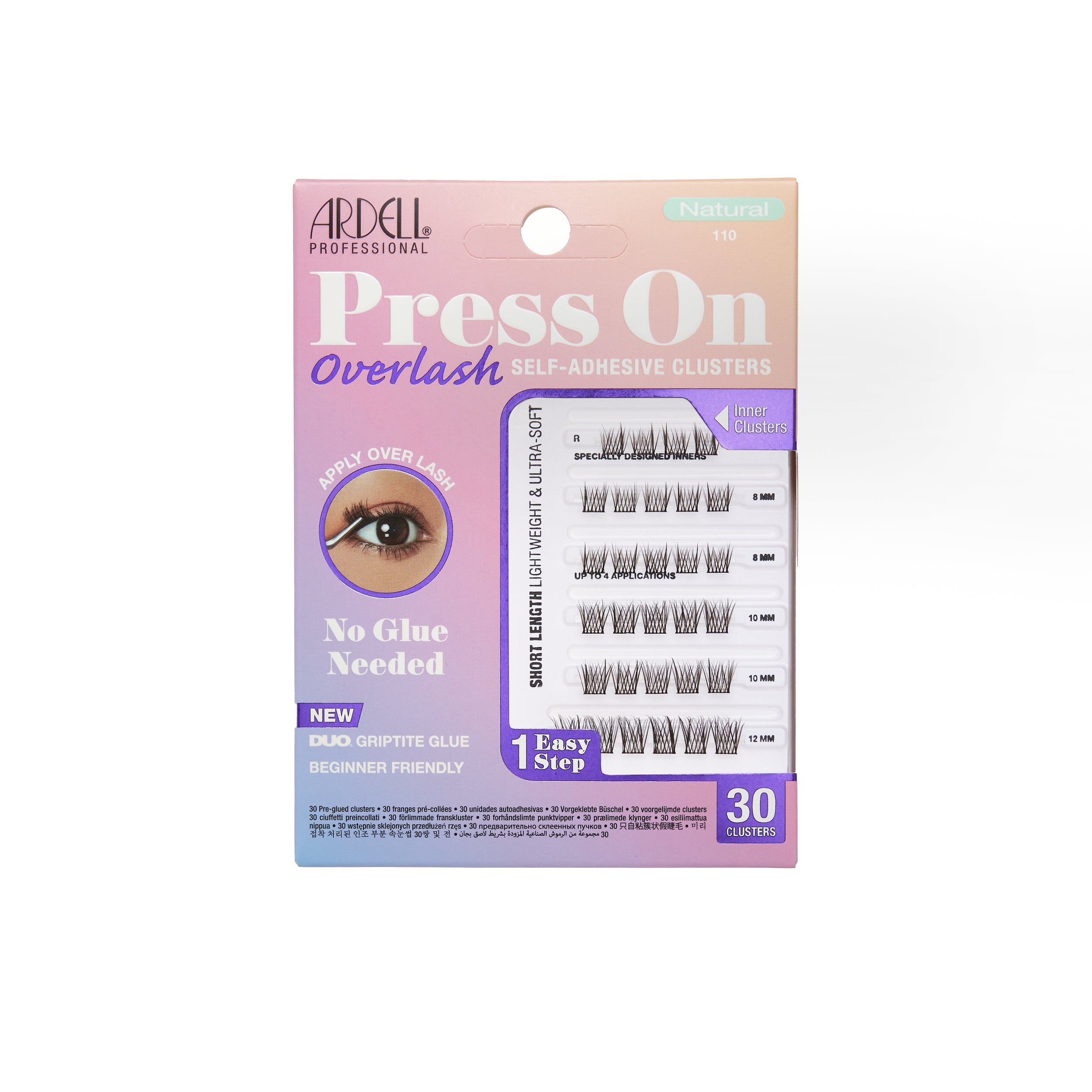 Ardell Press On Overlash Natural 110 Front