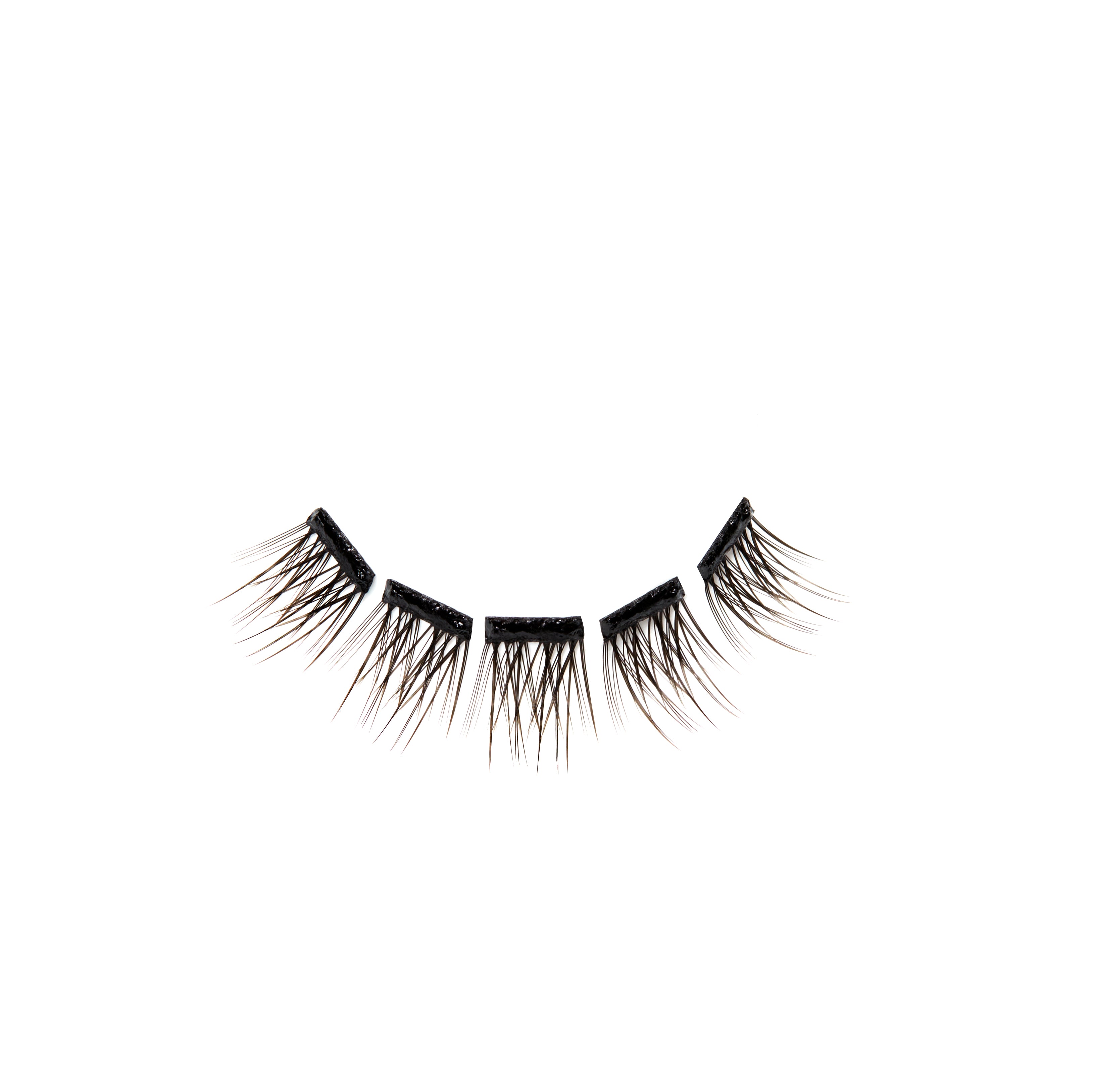 Pair of Press On Pre-Glued Underlash Extensions on a white background