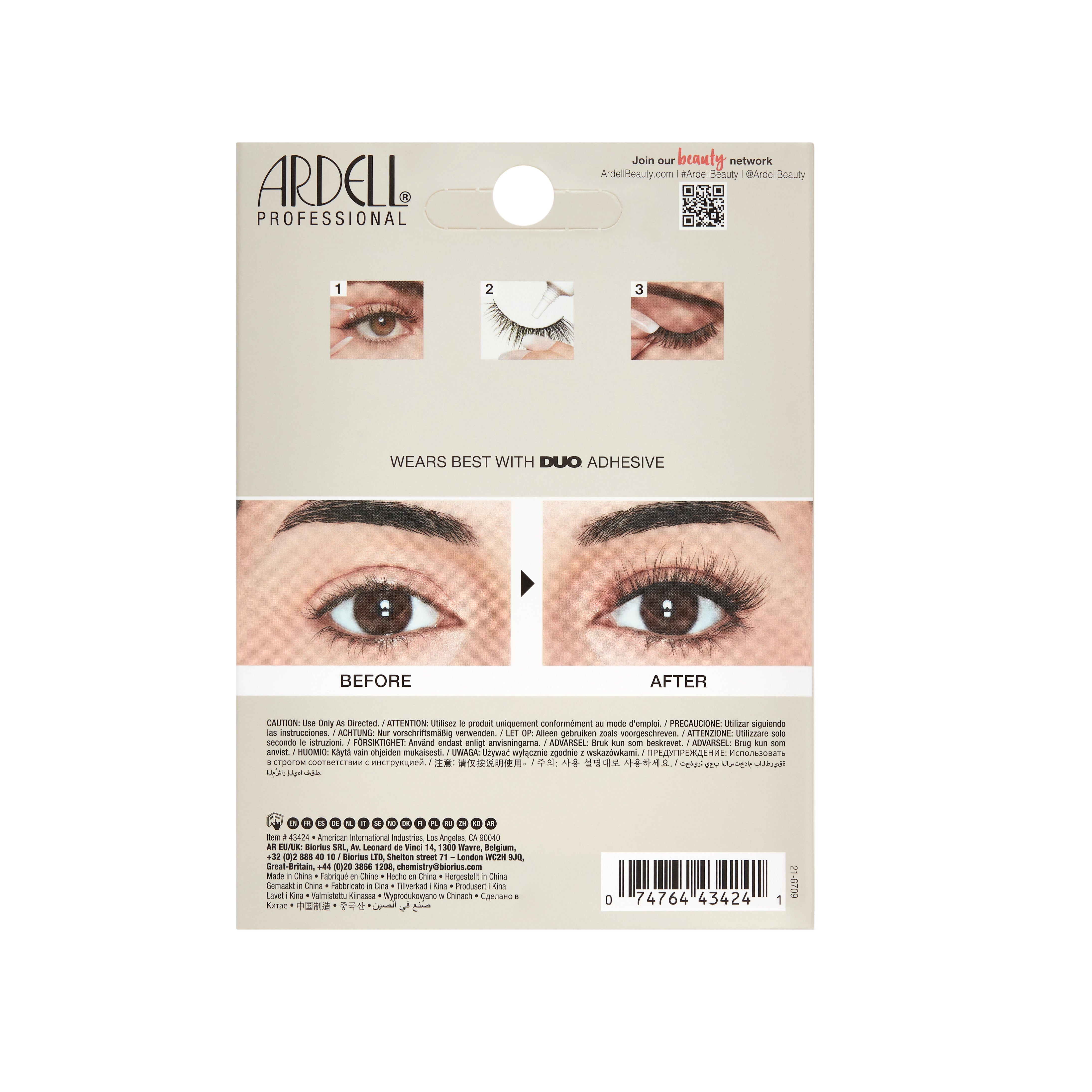 Ardell Fauxmink Flutter 821 | 4-Pair Lashes