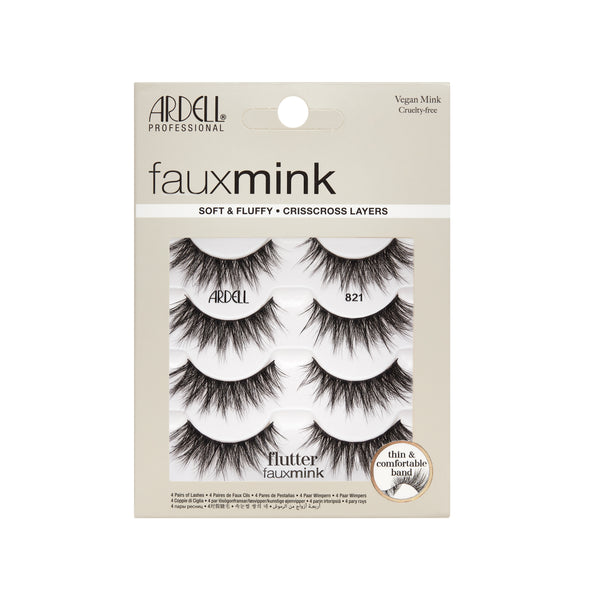 Ardell Fauxmink Flutter 821 | 4-Pair Lashes