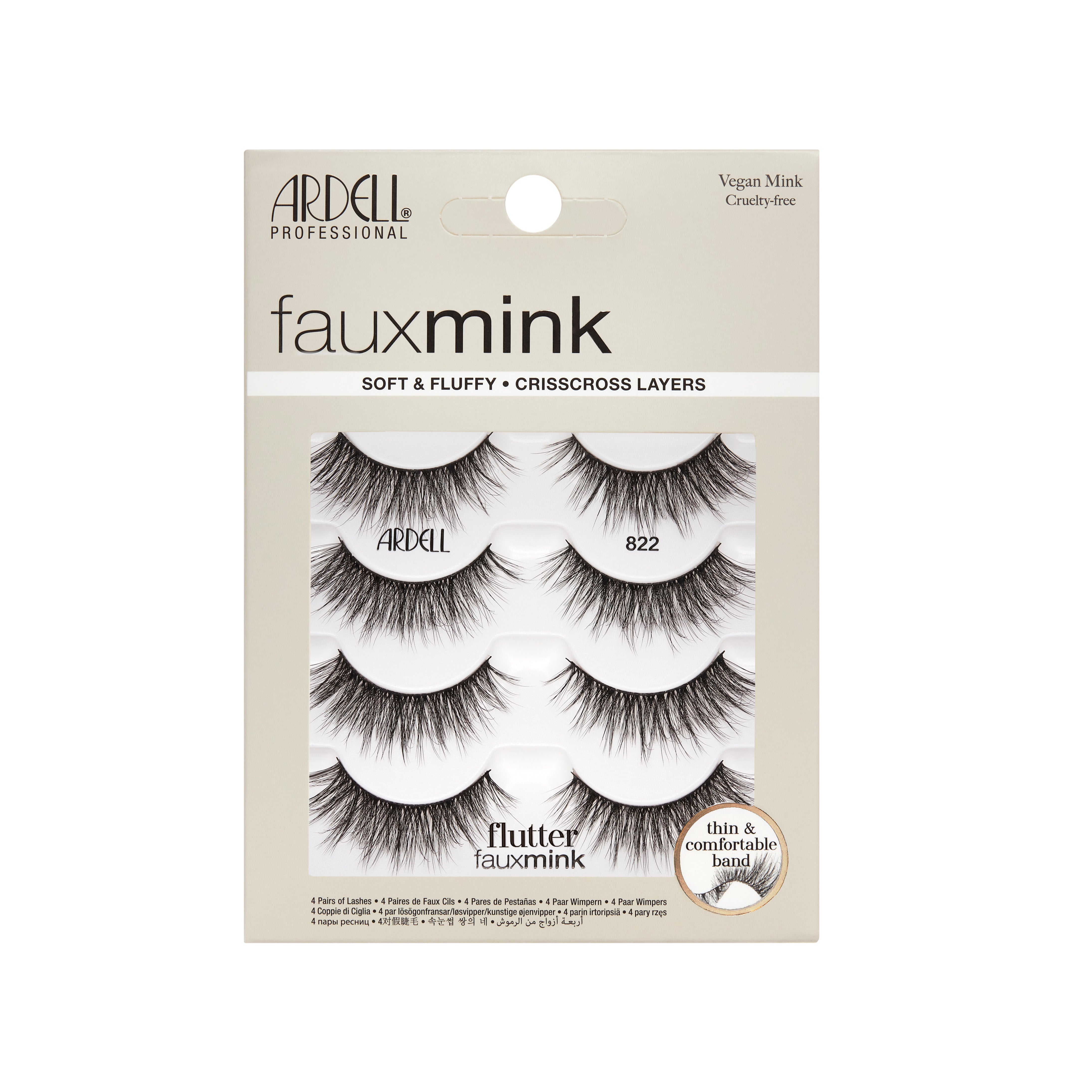 Fauxmink Flutter 822 4 Pack Front
