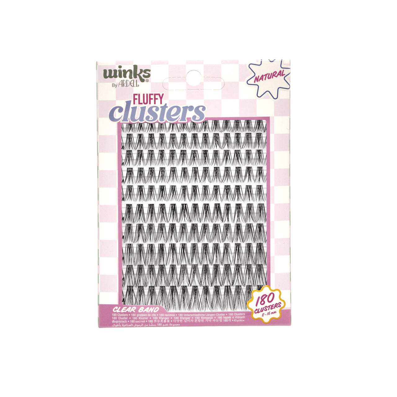 Winks Fluffy Clusters Natural 180 ct Front Package