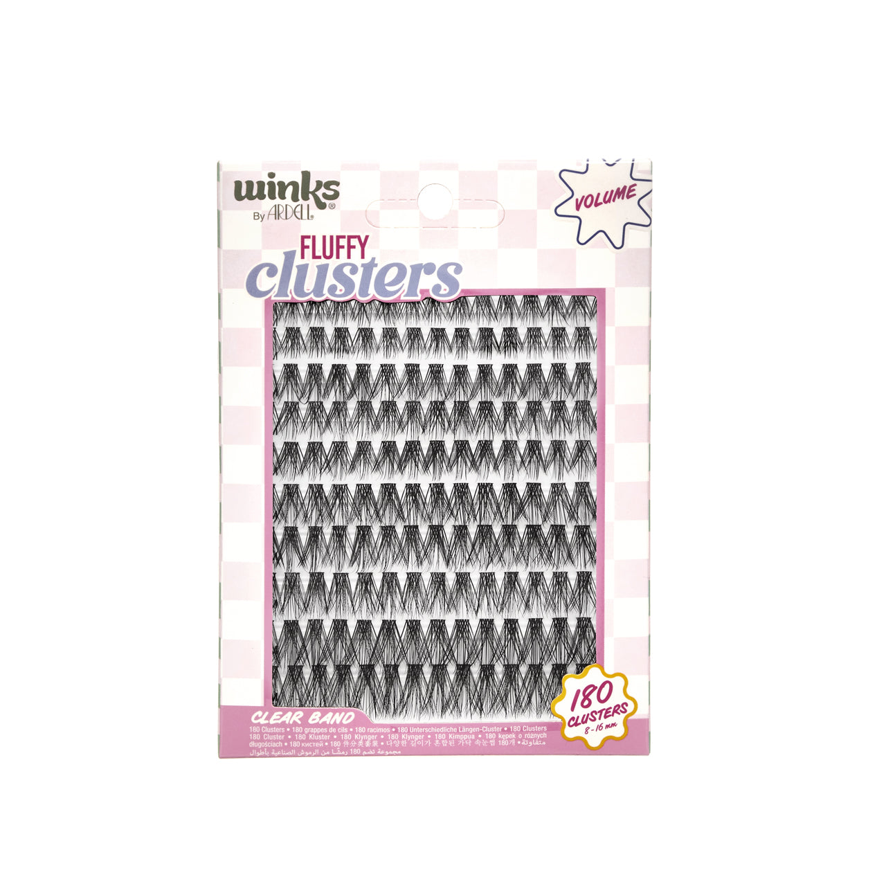Winks Fluffy Clusters Volume 180 ct Front Package
