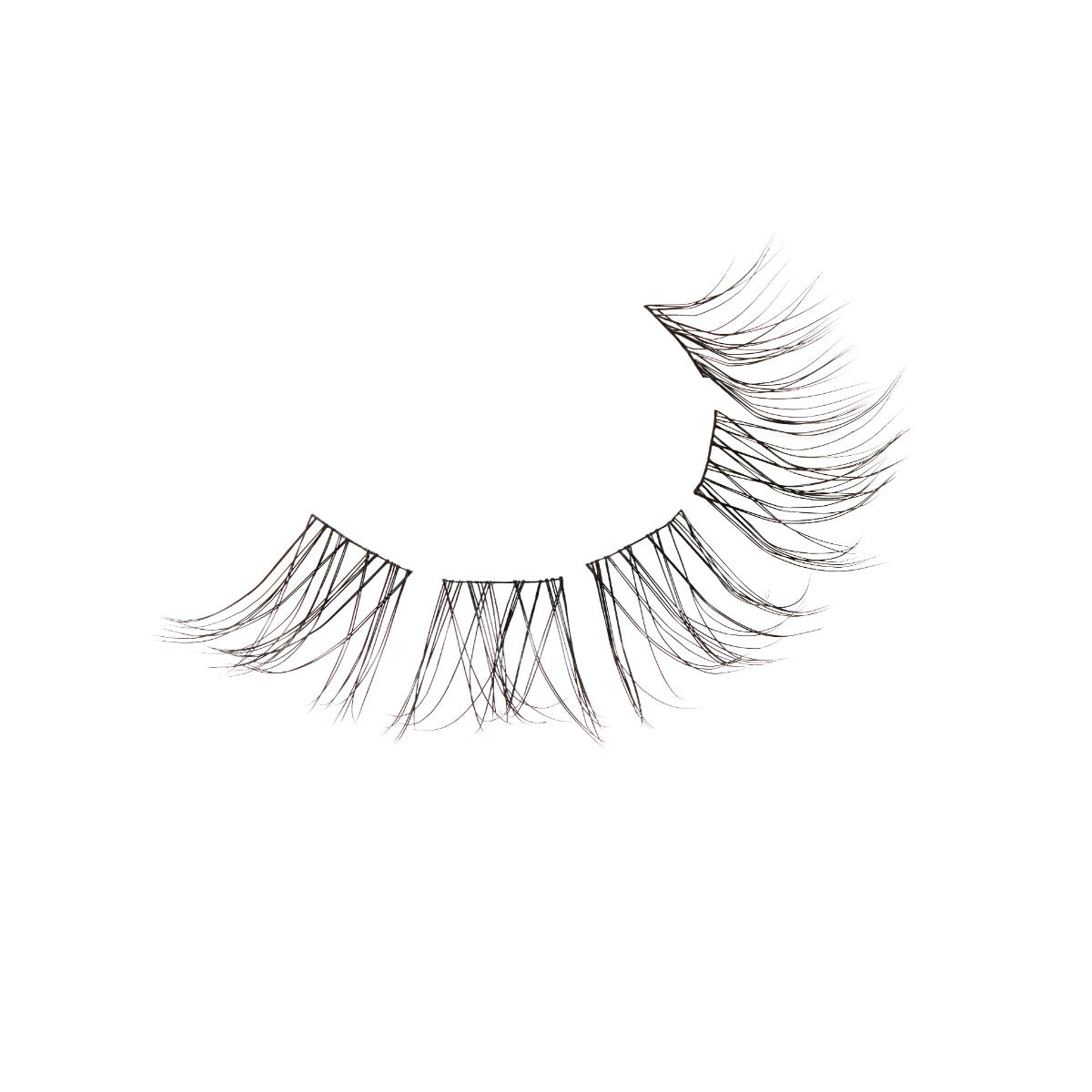 Seamless Underlash Extensions Naked from left to right view