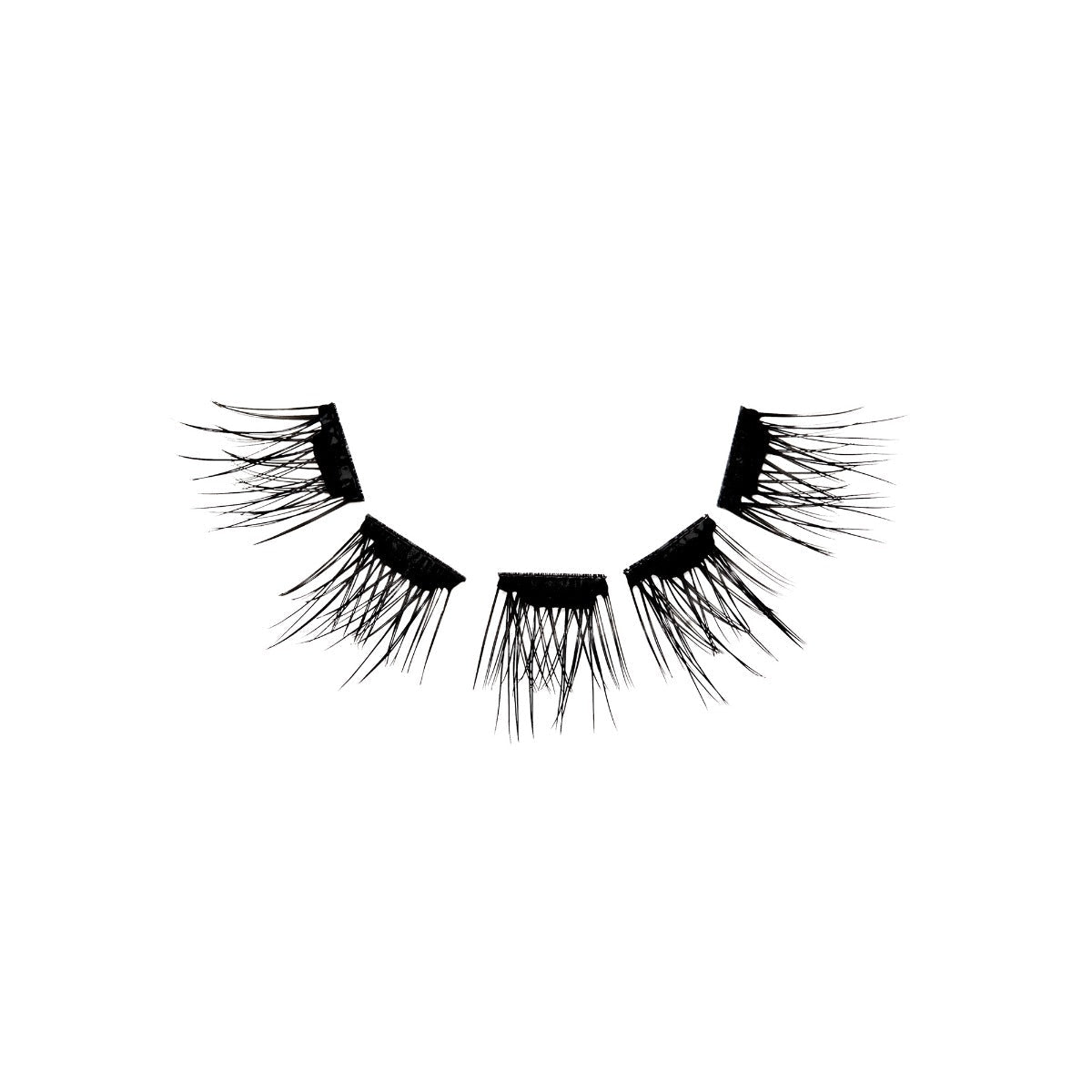 Ardell Naked Press on Lash Underlash Extensions Natural SKU# 32267 Back positioned from left to right