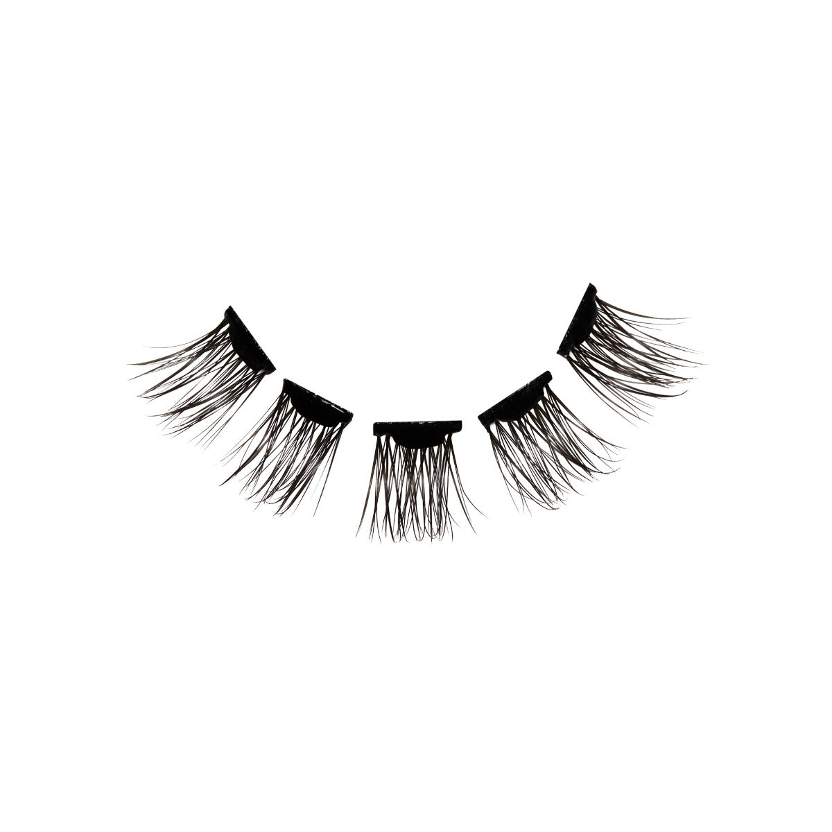 Ardell Naked Press On Underlash Extensions Soft Volume lash clusters arranged from left to right