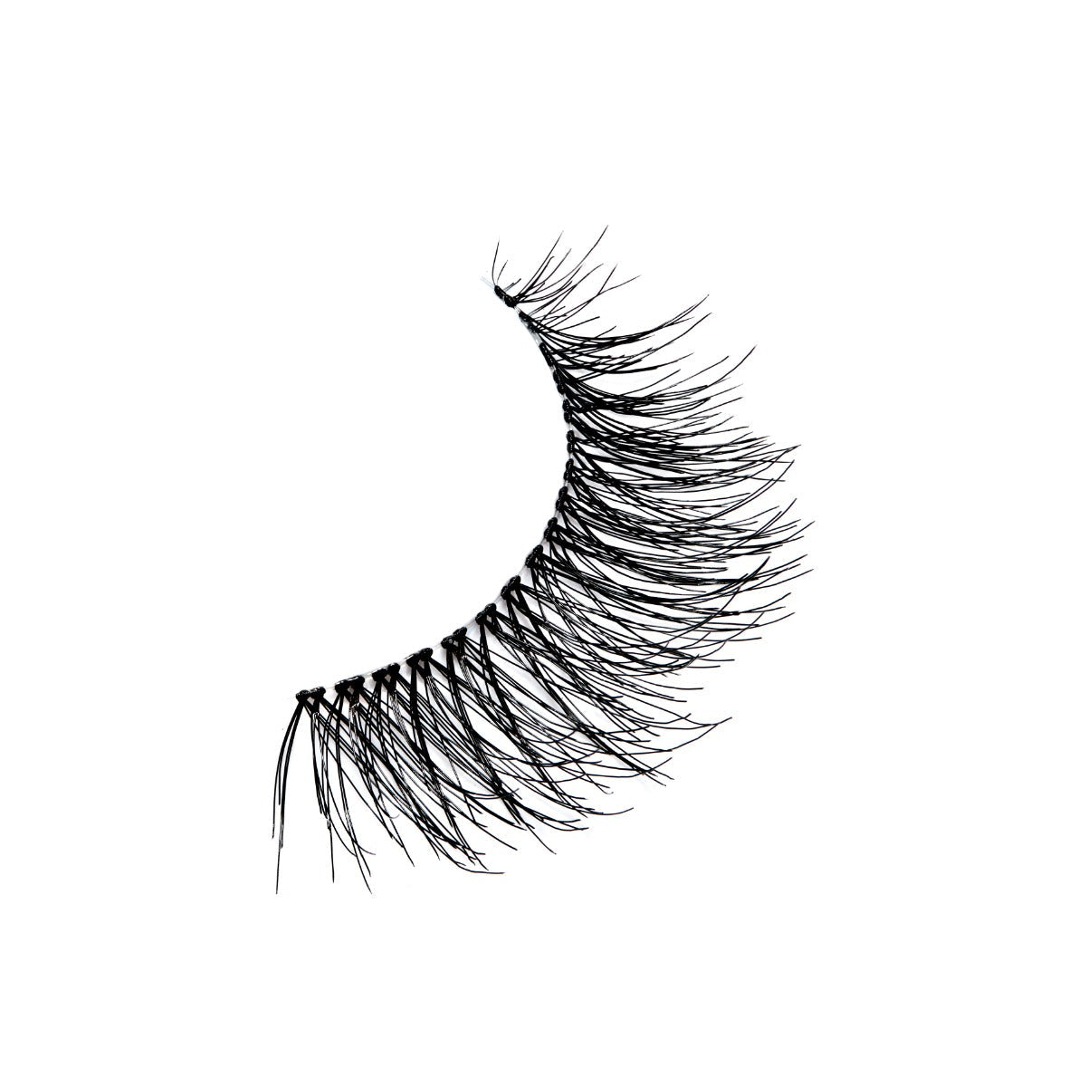 Naked My Way 421 4 Pack fuller floating clusters arranged to show lash profile