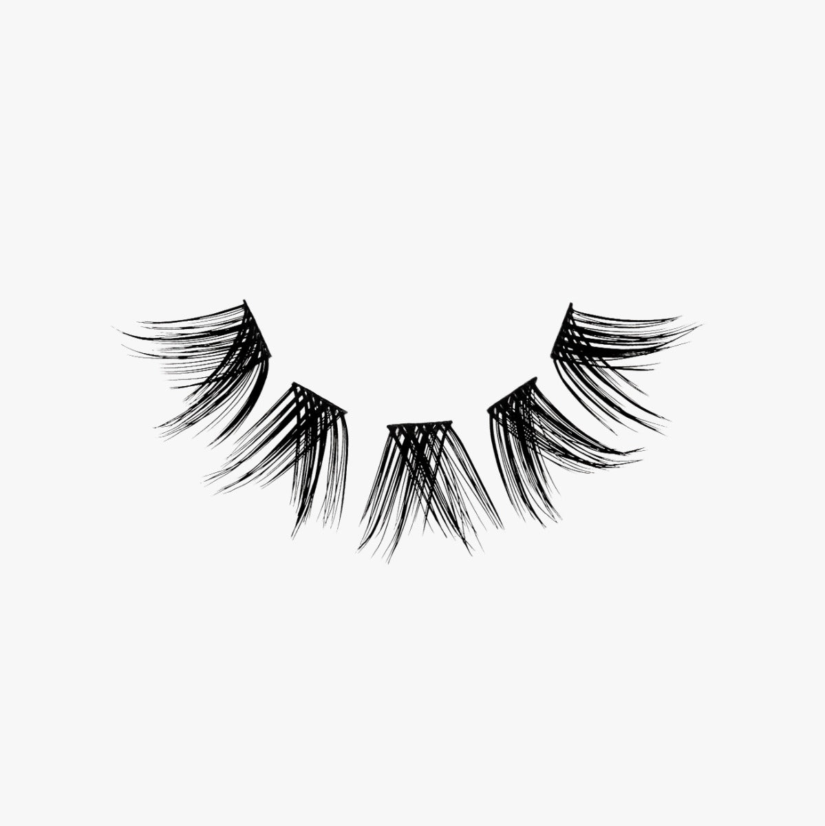 Seamless Underlash Extensions Modern Wing 32  underlash extensions arranged from left to right