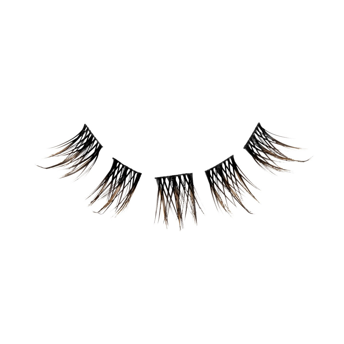 5 Seamless Underlash Extensions Balayage 32 ct underlash extensions laid from left to right to form profile