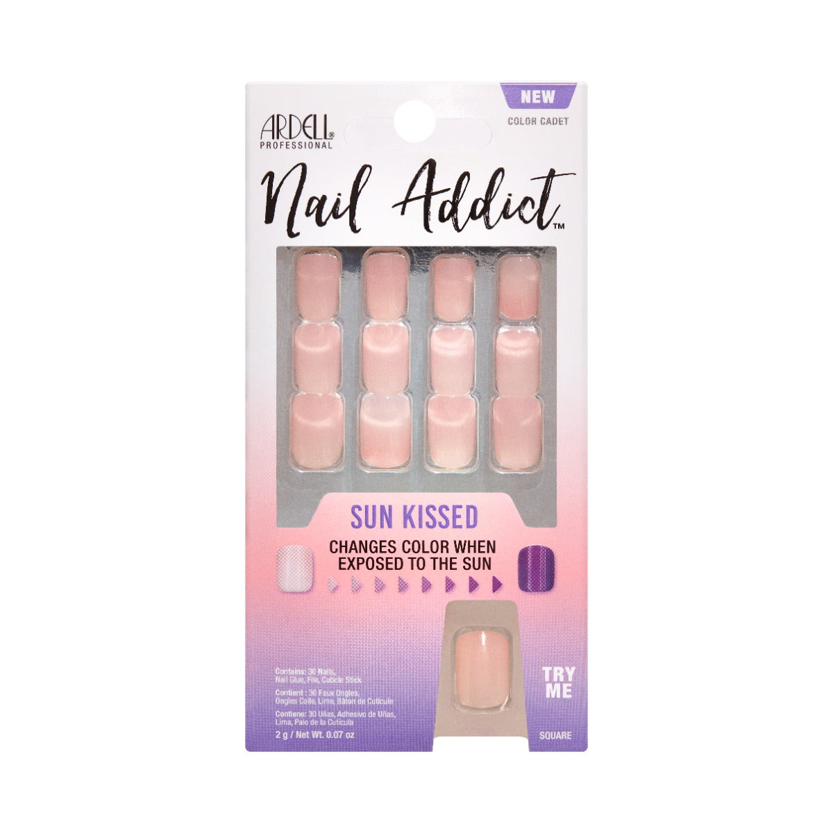 12 nails in packaging with a try me feature
