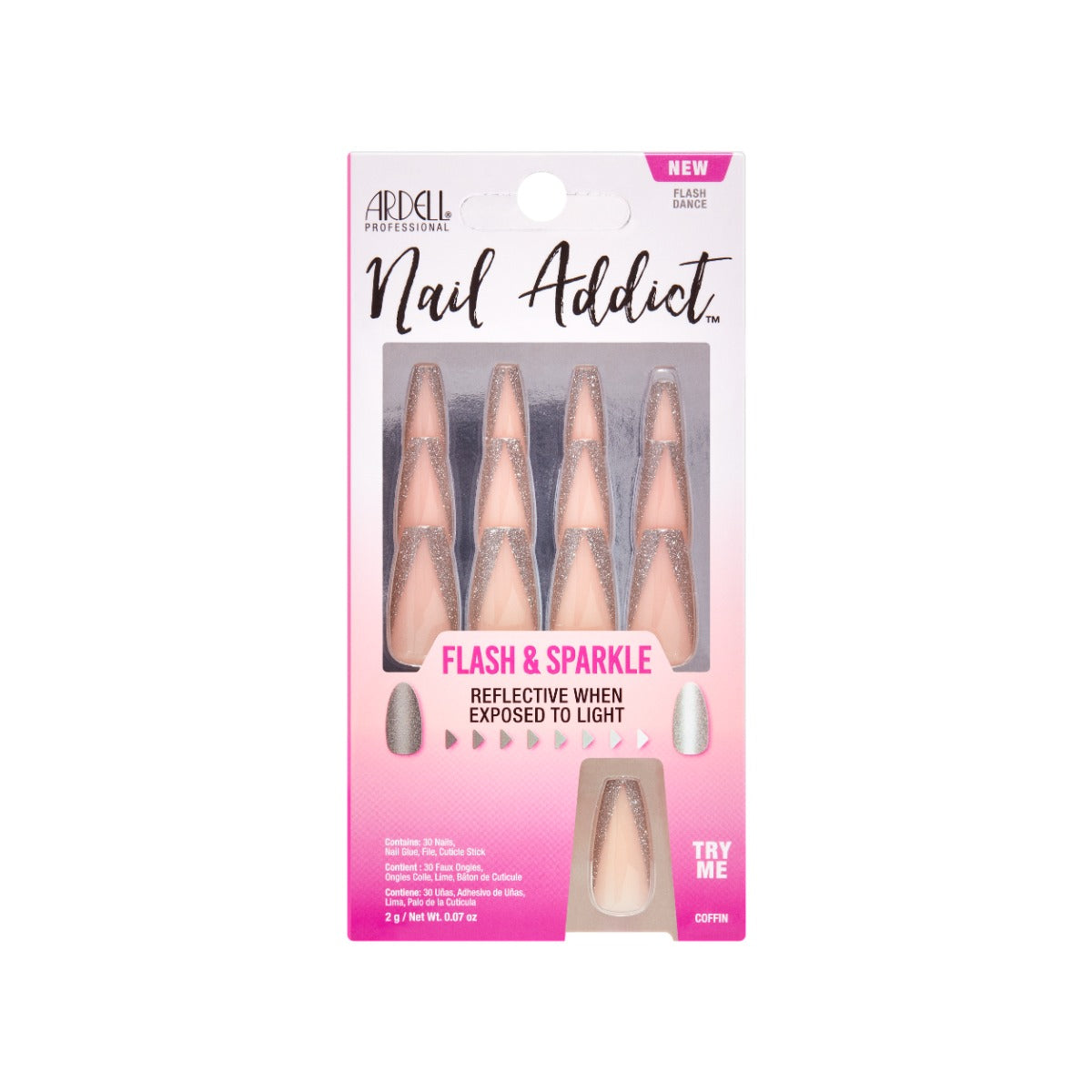 12 nails in packaging with a try me feature
