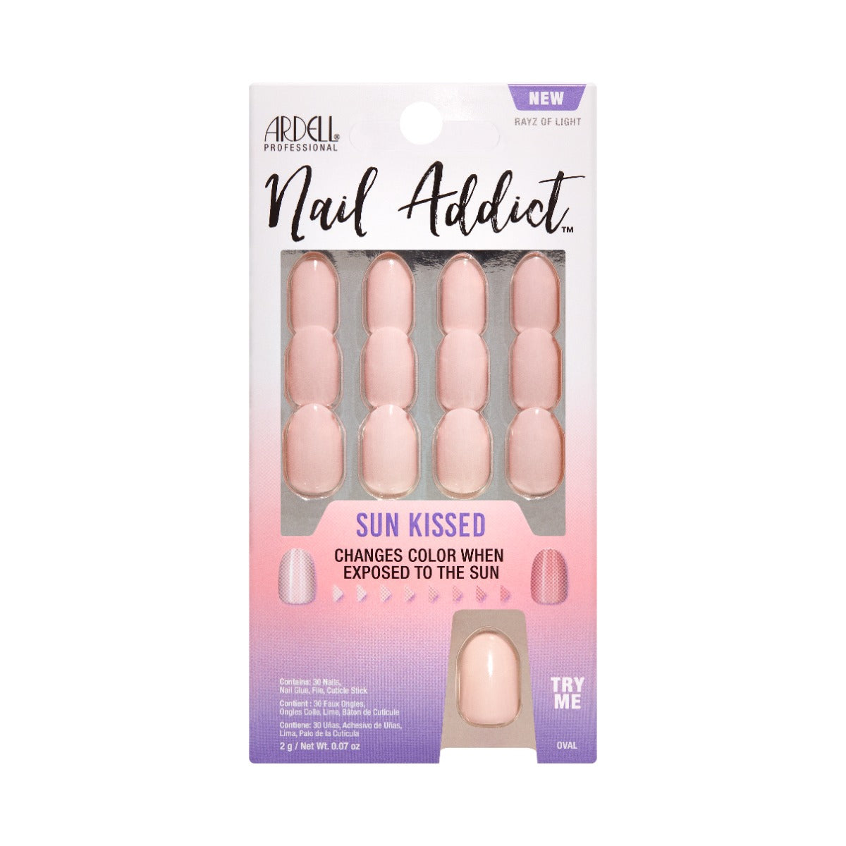 12 nails in packaging with a try me feature
