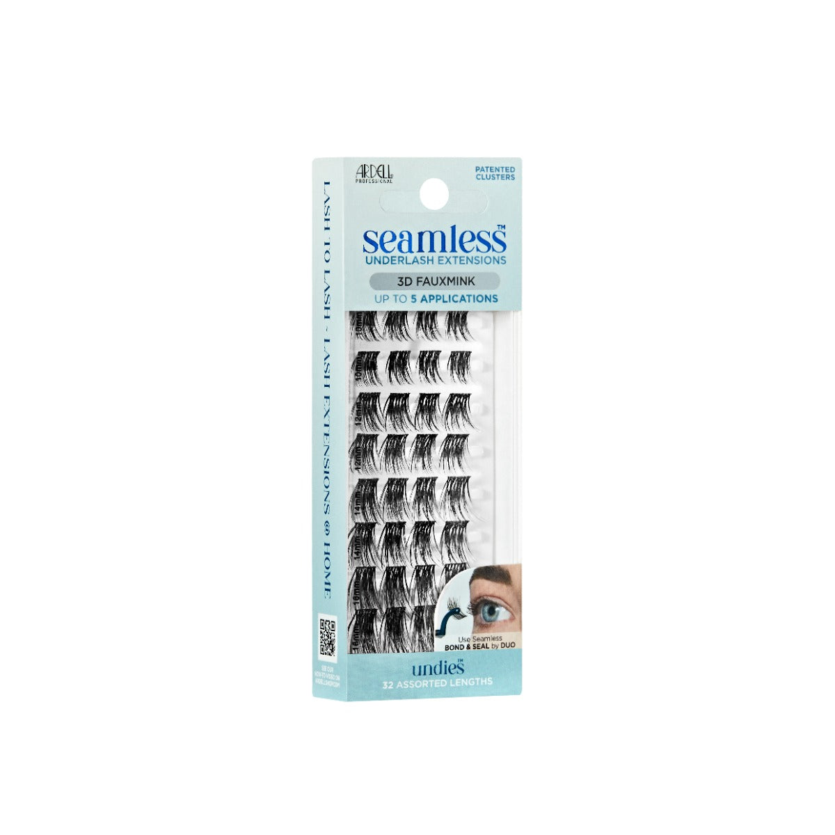 3D illustration of Seamless Underlash Extensions 3D Faux Mink Refill packaging