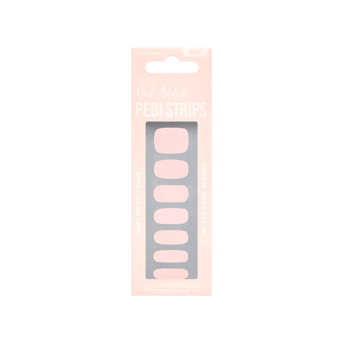 Front face of sealed Ardell Nail Addict Nail Strips packaging.