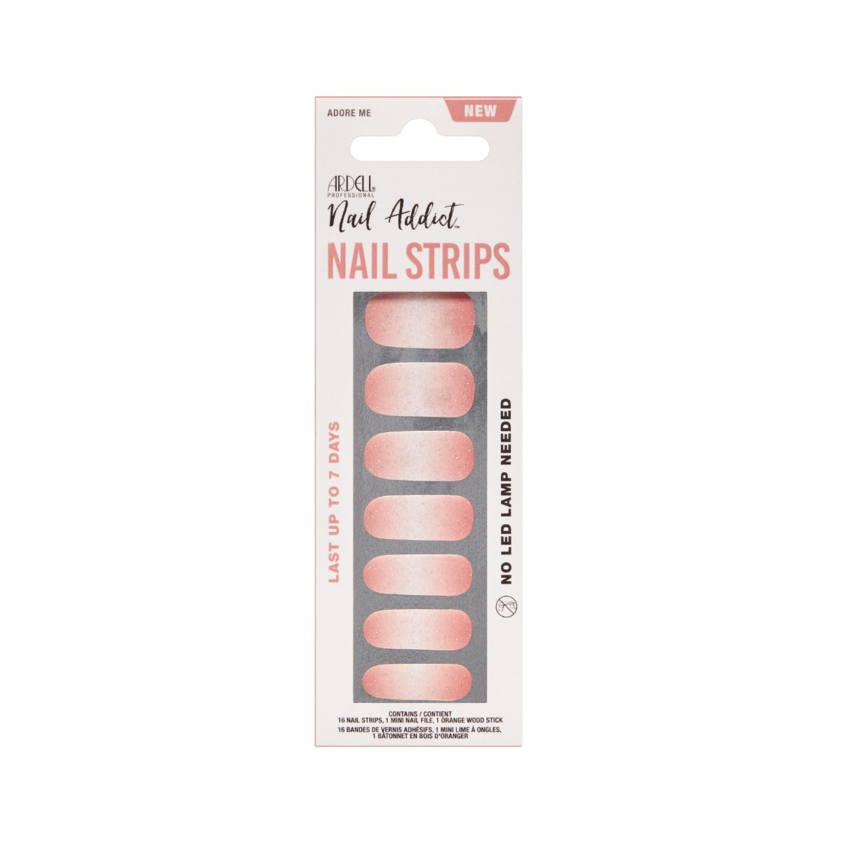 Front face of Ardell Nail Addict Nail Strips pack.