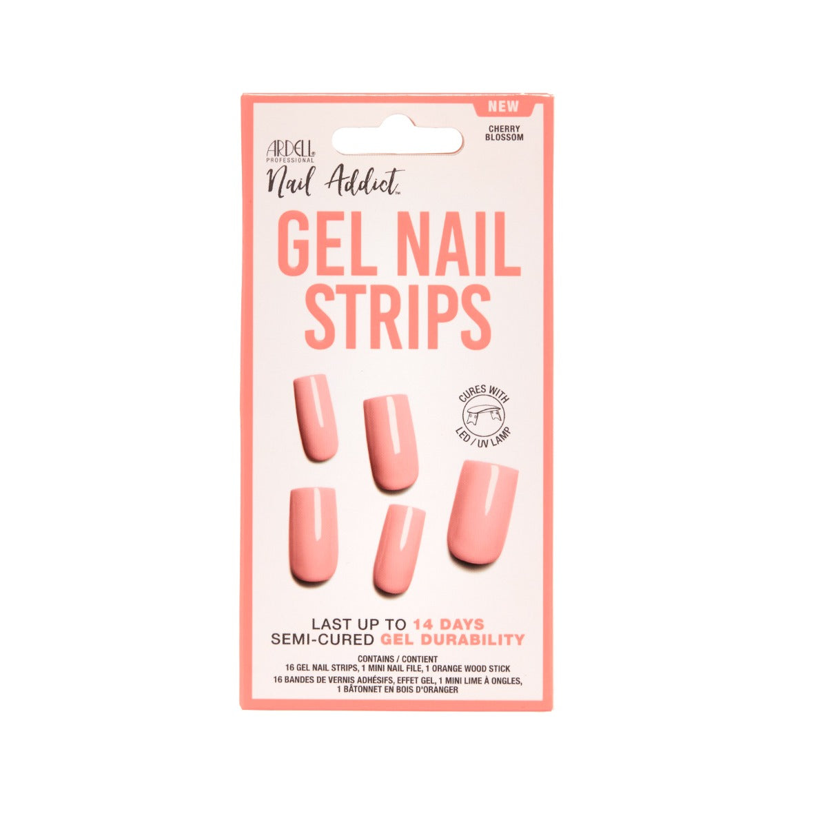 Front packaging of Ardell Nail Addict Gel Nail Strips 