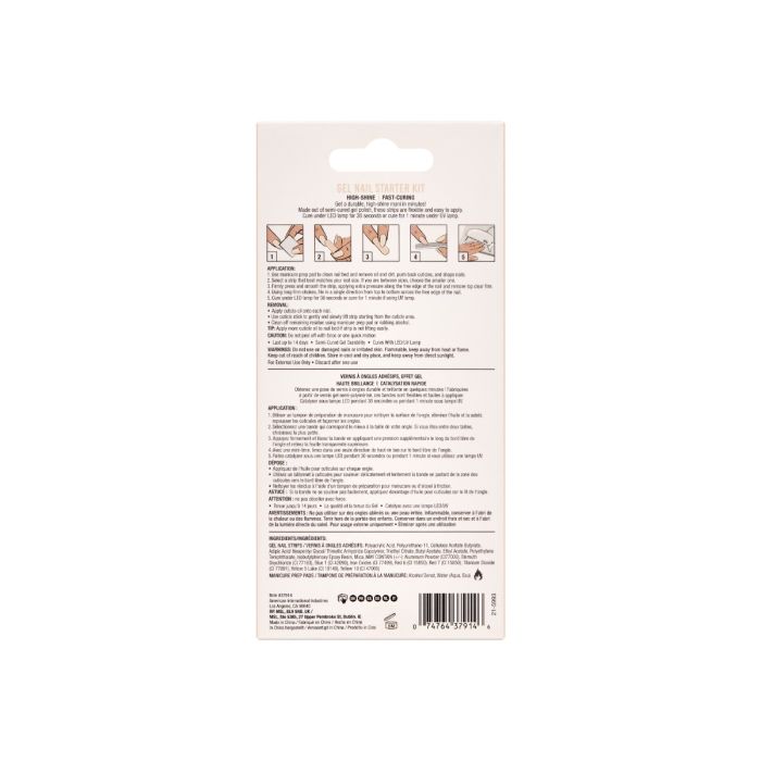 Ardell Nail Addict Cashmere Sands Starter Kit – Back packaging with product details and steps.
