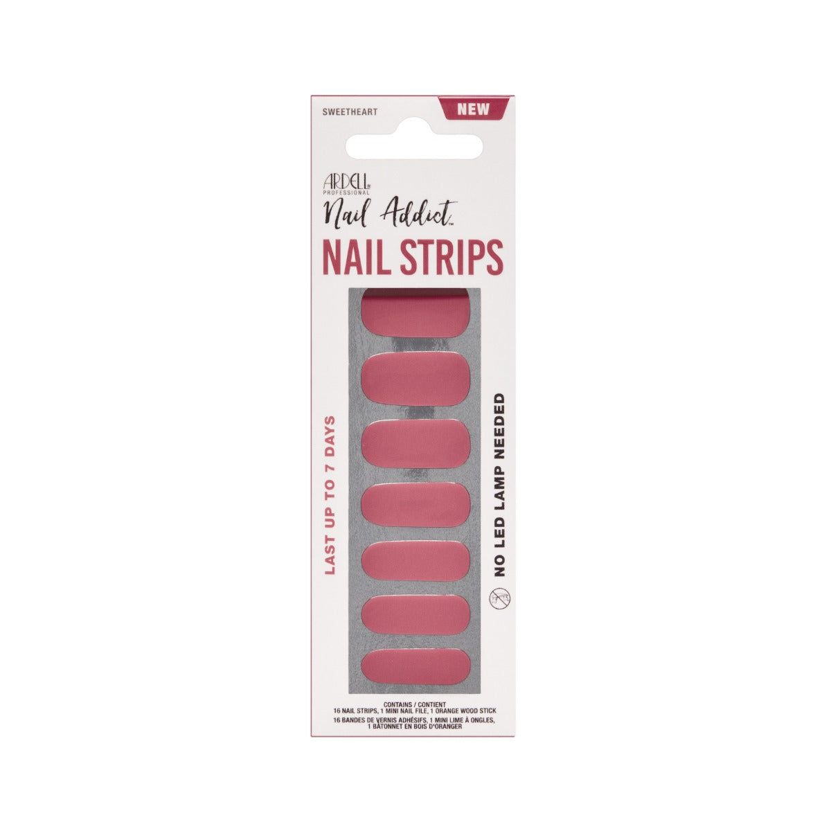 Front face of Ardell Nail Addict Nail Strips packaging