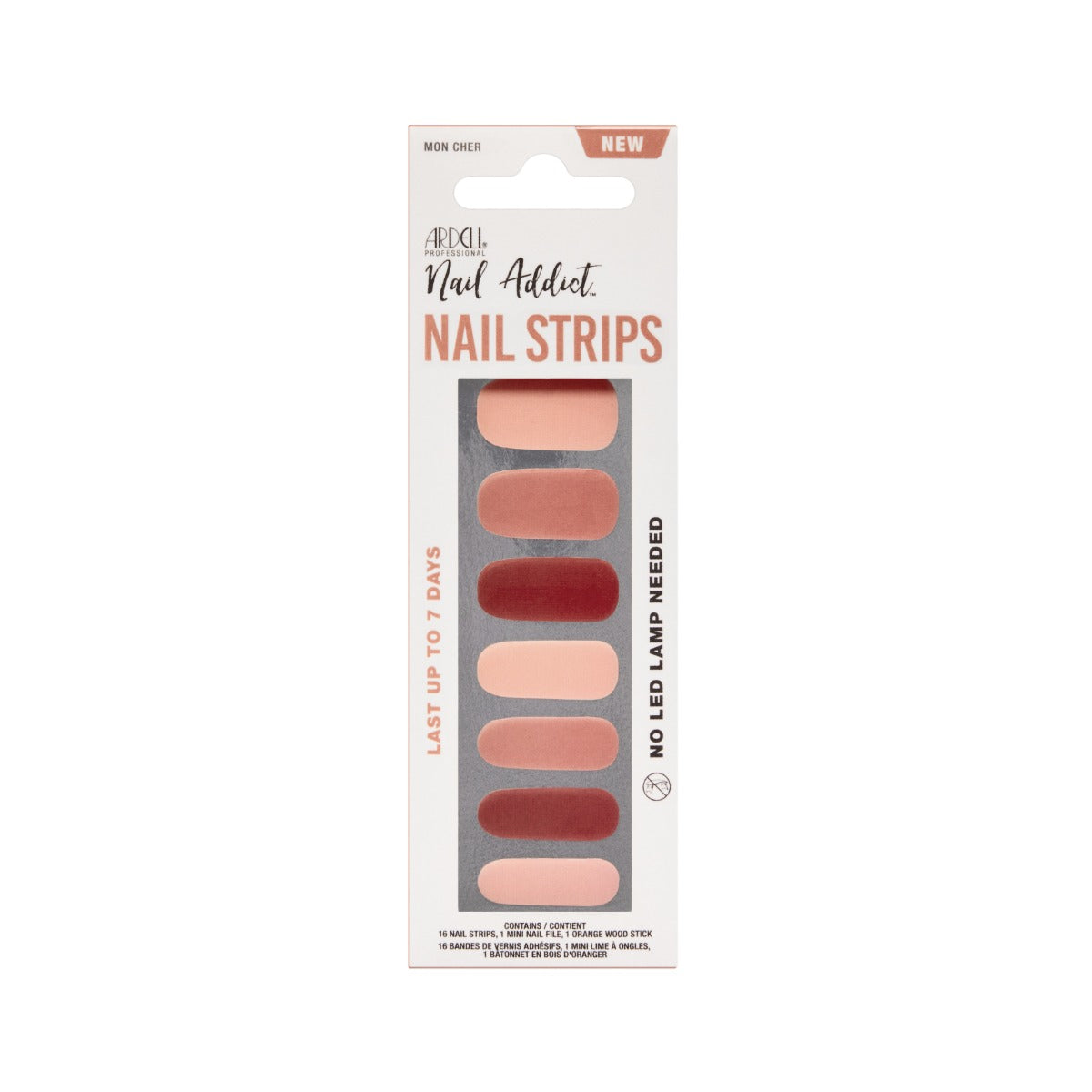 Front face of Ardell Nail Addict Nail Strips packaging