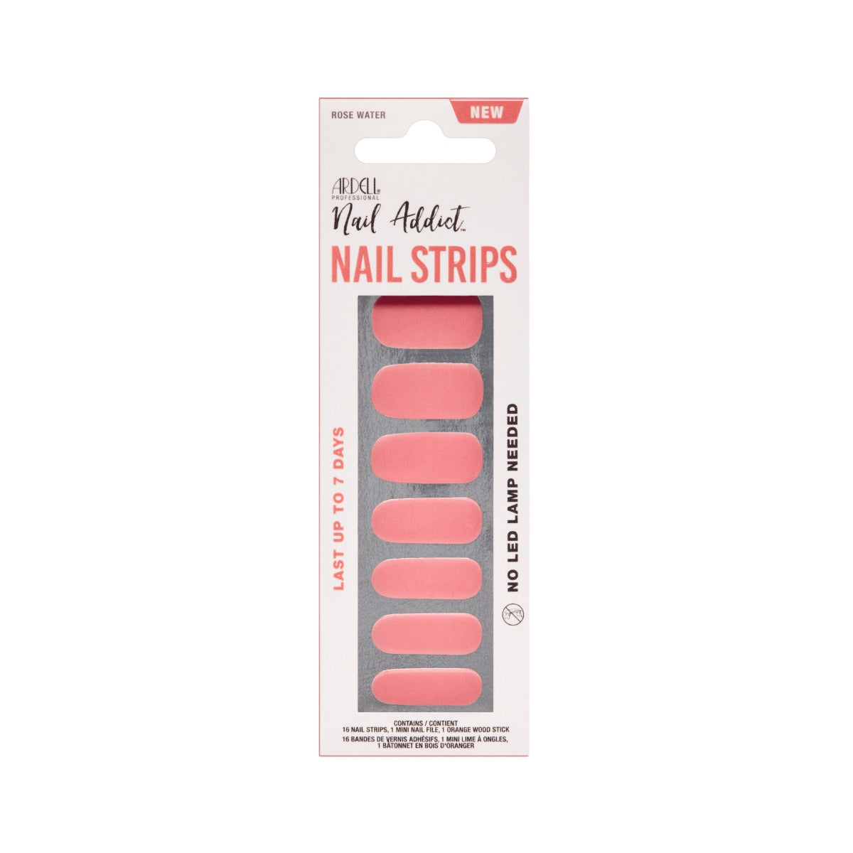 Front view of Ardell Nail Addict Nail Strips packaging.