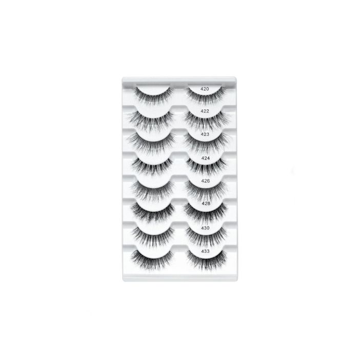 Open tray view of Ardell Naked Holiday Lookbook with nude lashes, shadows, and accessories.