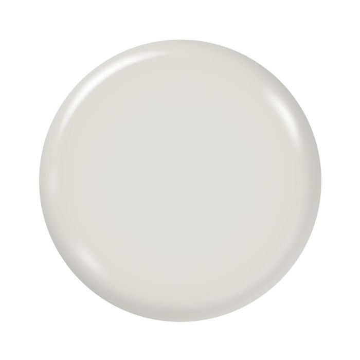 White Coral gel polish swatch showing its crisp white pigment and smooth, high-gloss finish.