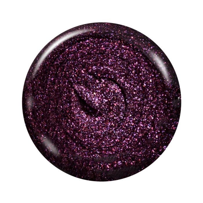 Color dot for Ardell Candied Plum gel polish showing a rich plum base with sparkling shimmer.