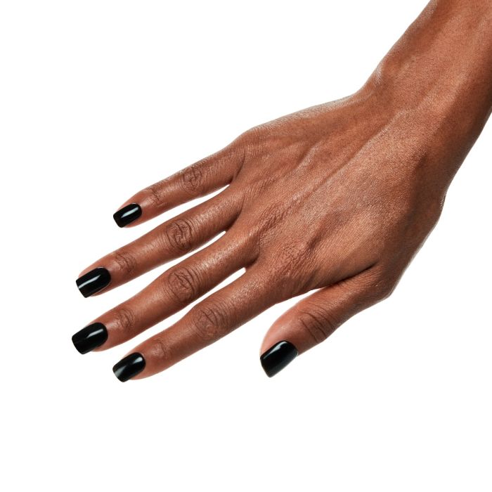Twilight Luxuria gel polish worn by model, highlighting rich color payoff and high-shine finish.