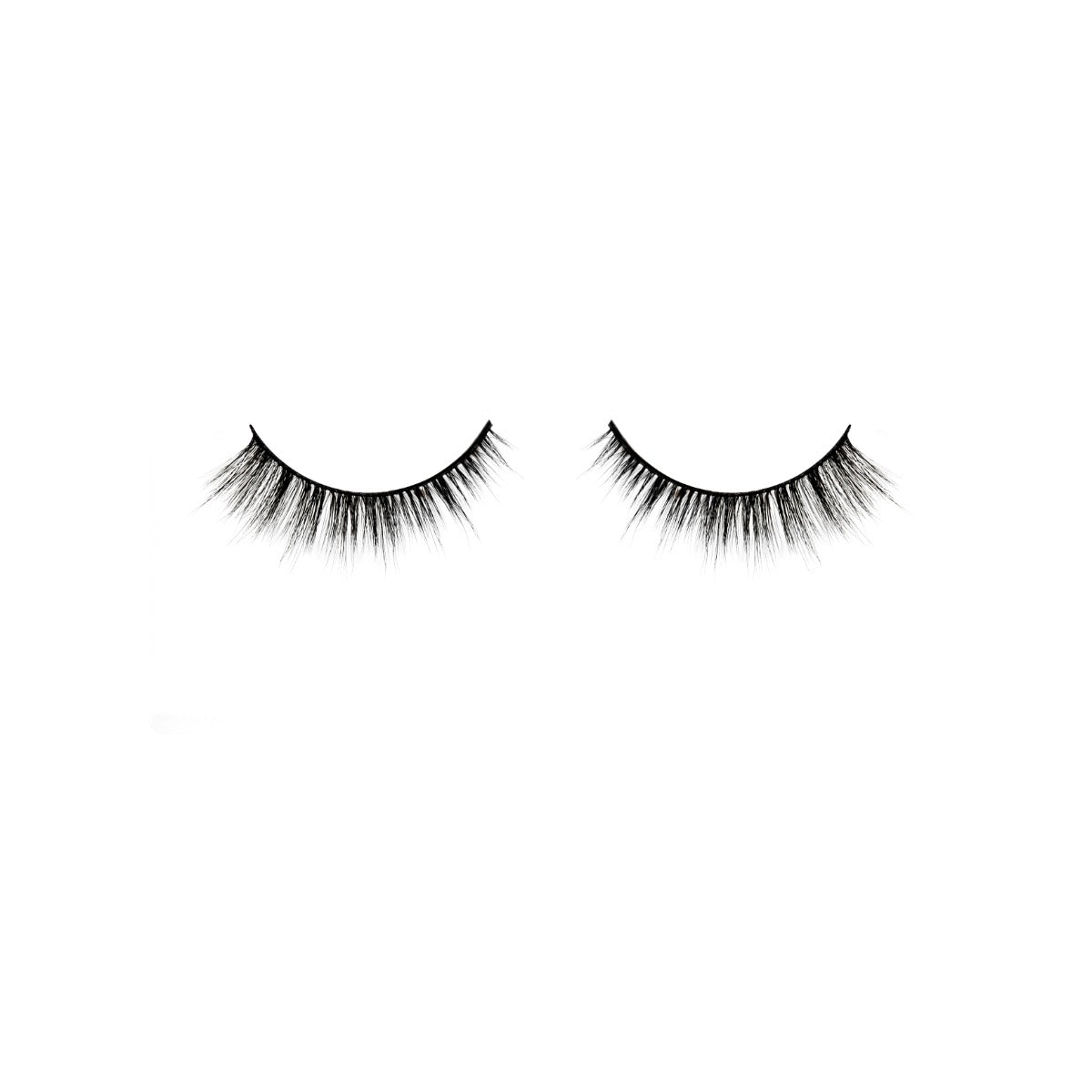 1 pair of lashes on a white background 
