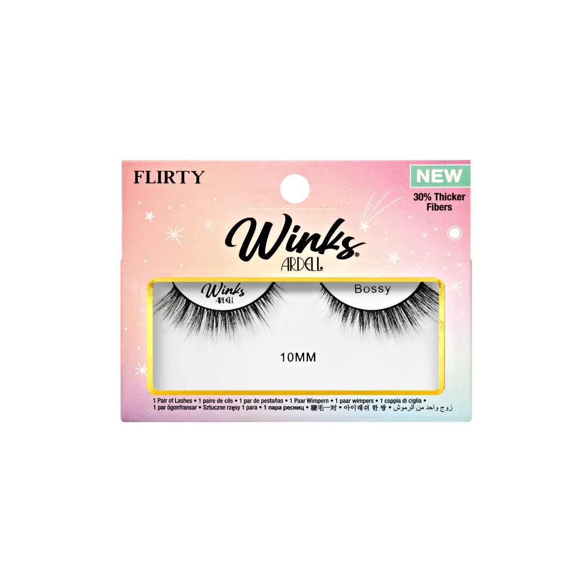 1 pair of lashes in packaging  
