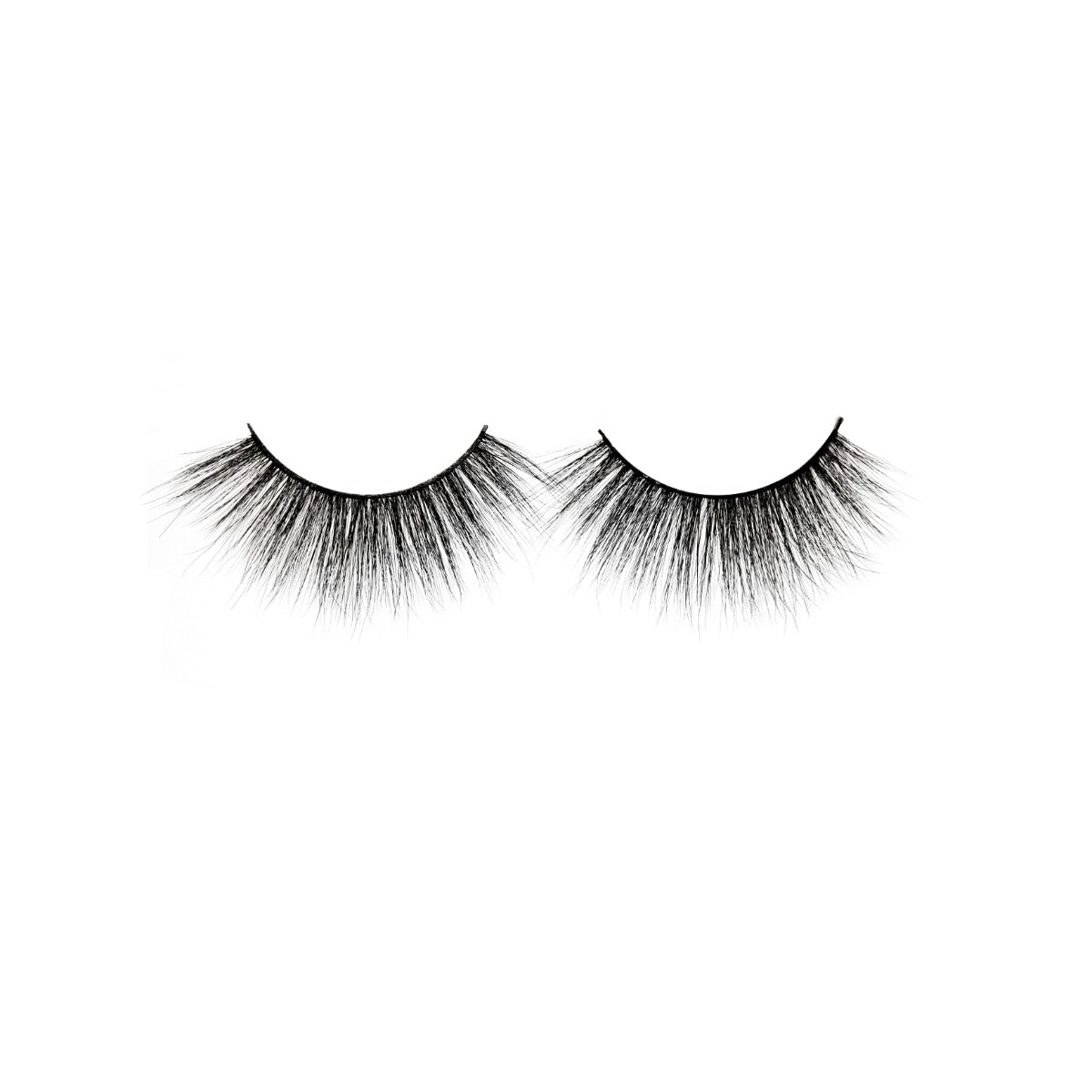 1 pair of lashes on a white background 
