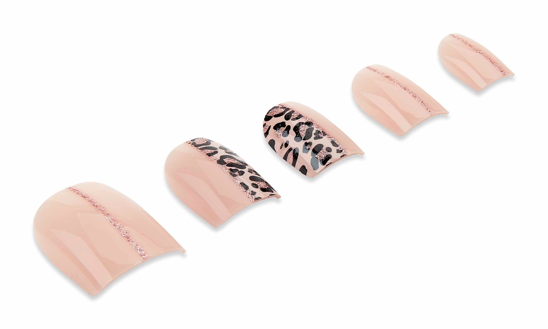 Ardell Nail Addict Premium Nail Set, Cheetah Accent artificial nails