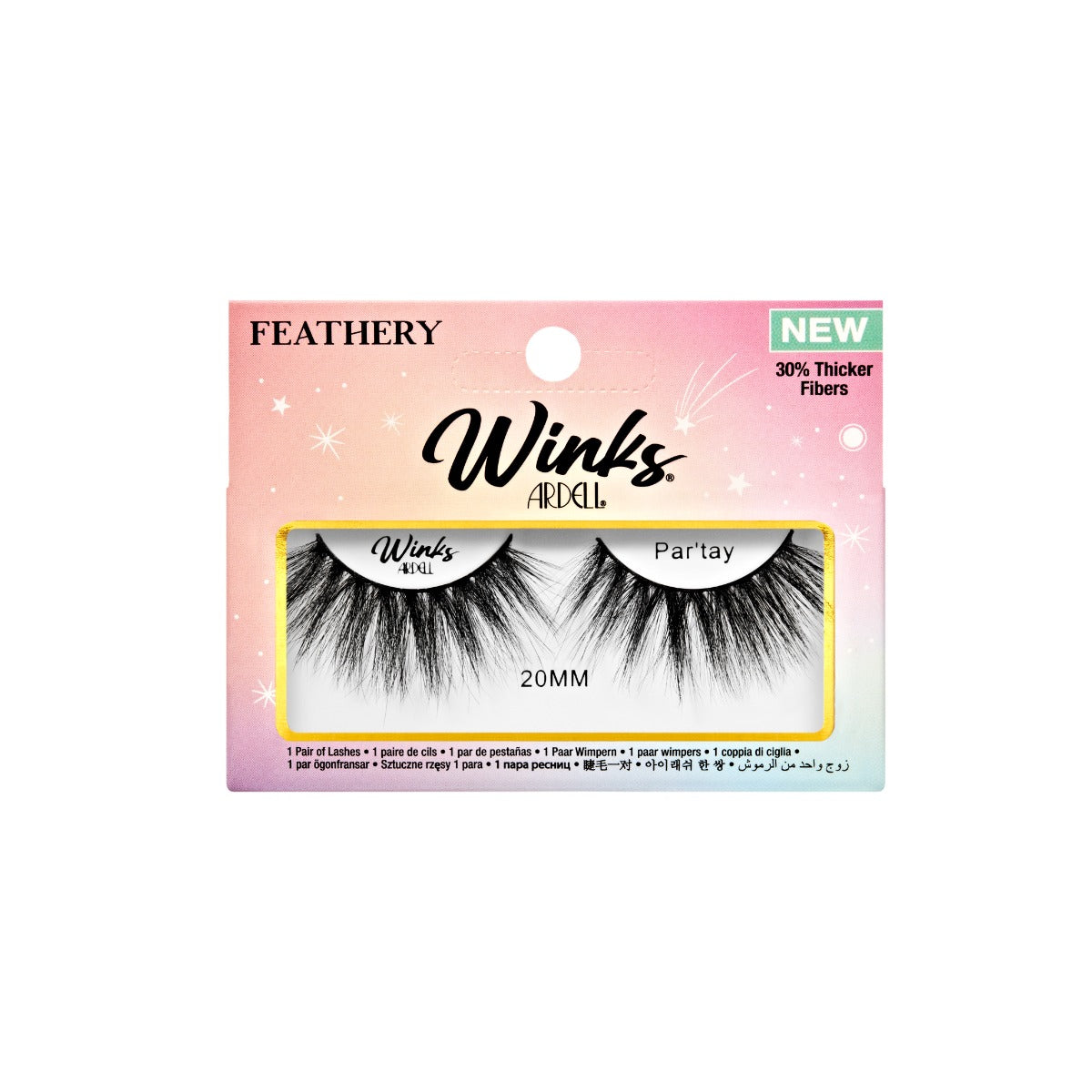 1 pair of lashes in packaging  
