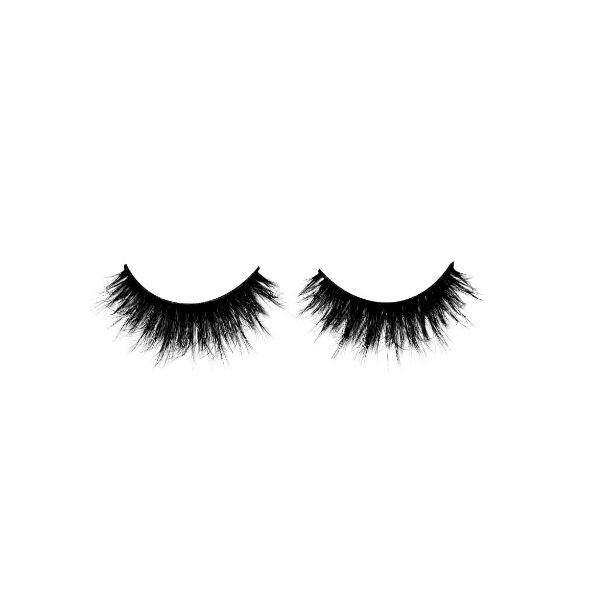 1 pair of lashes on a white background 
