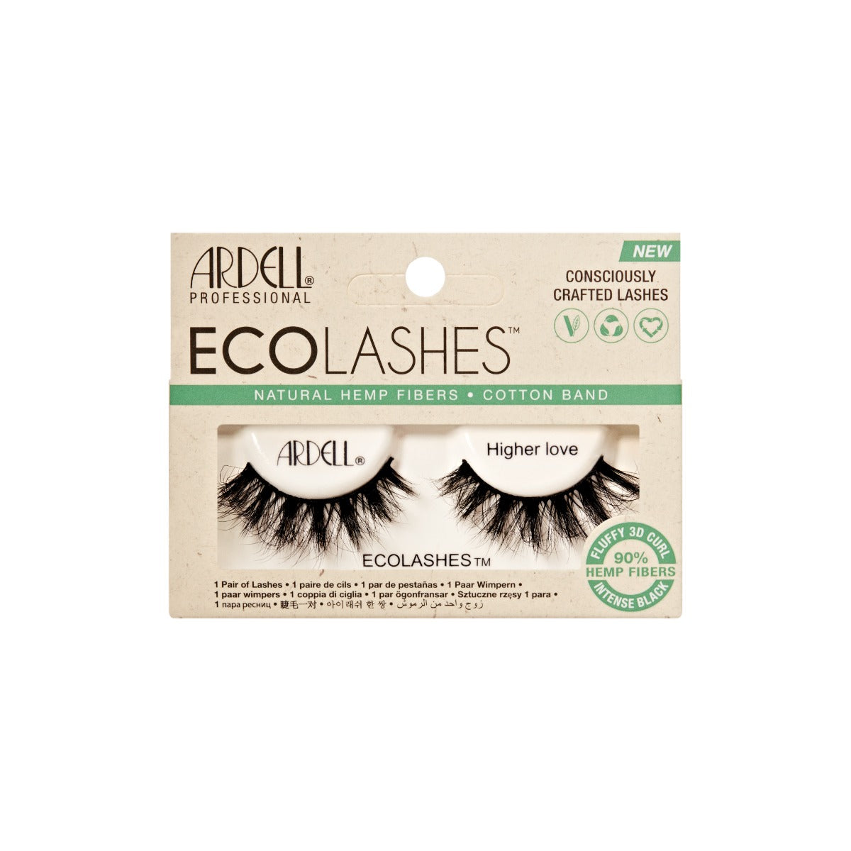 1 pair of lashes in packaging  

