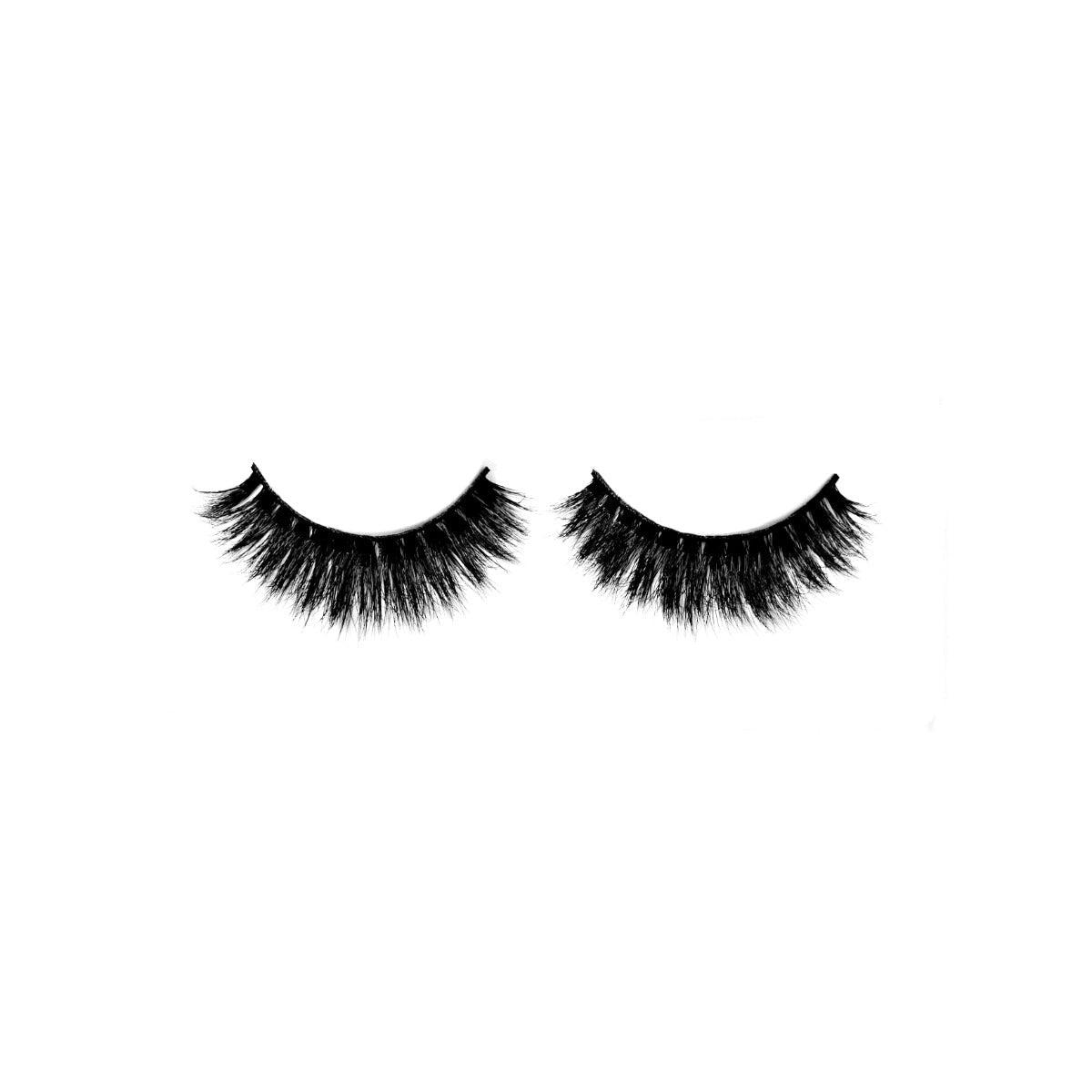 1 pair of lashes on a white background 
