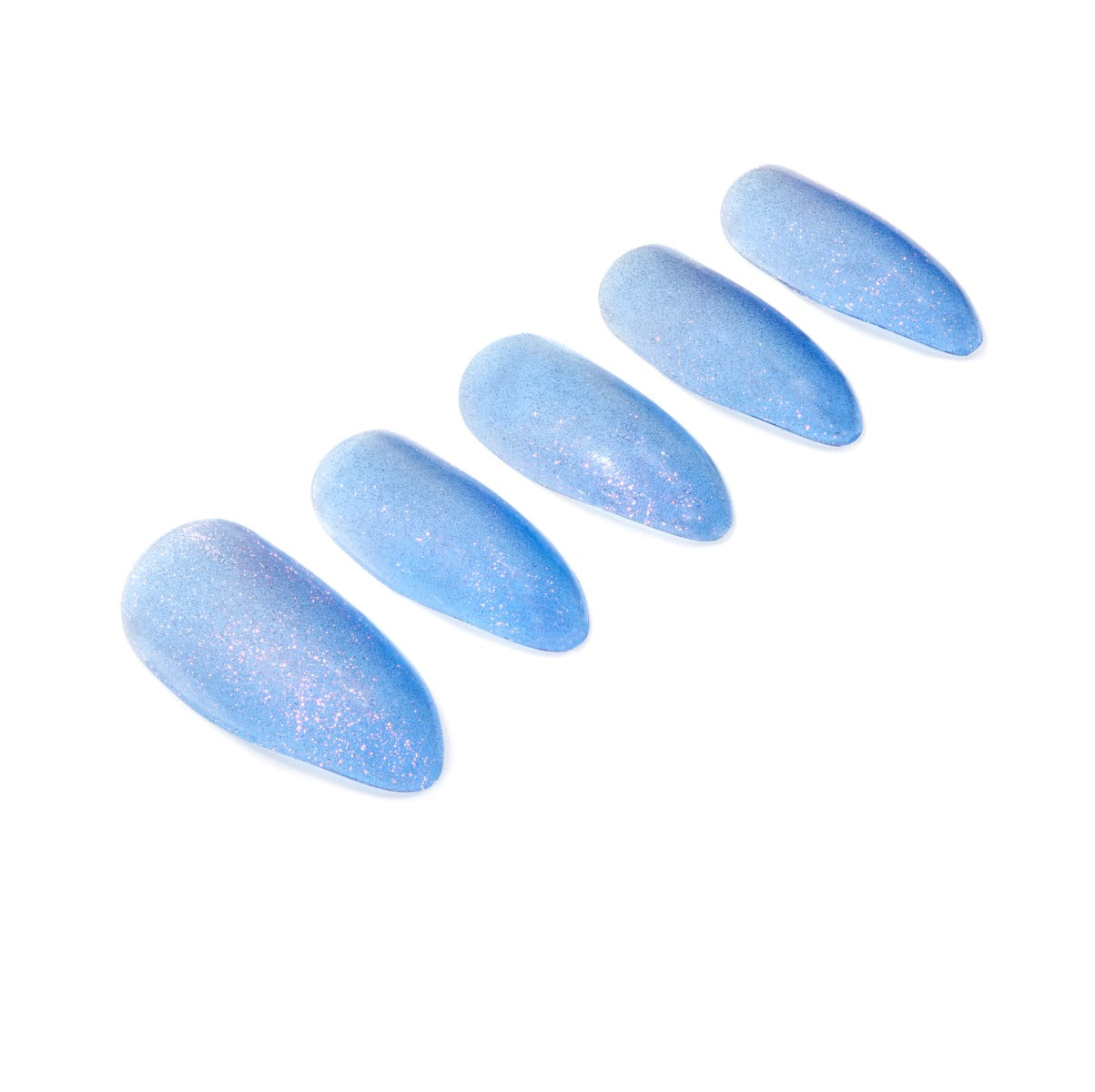 5 nails on a white background
