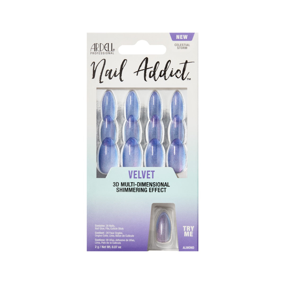9 nails in packaging with a try me feature

