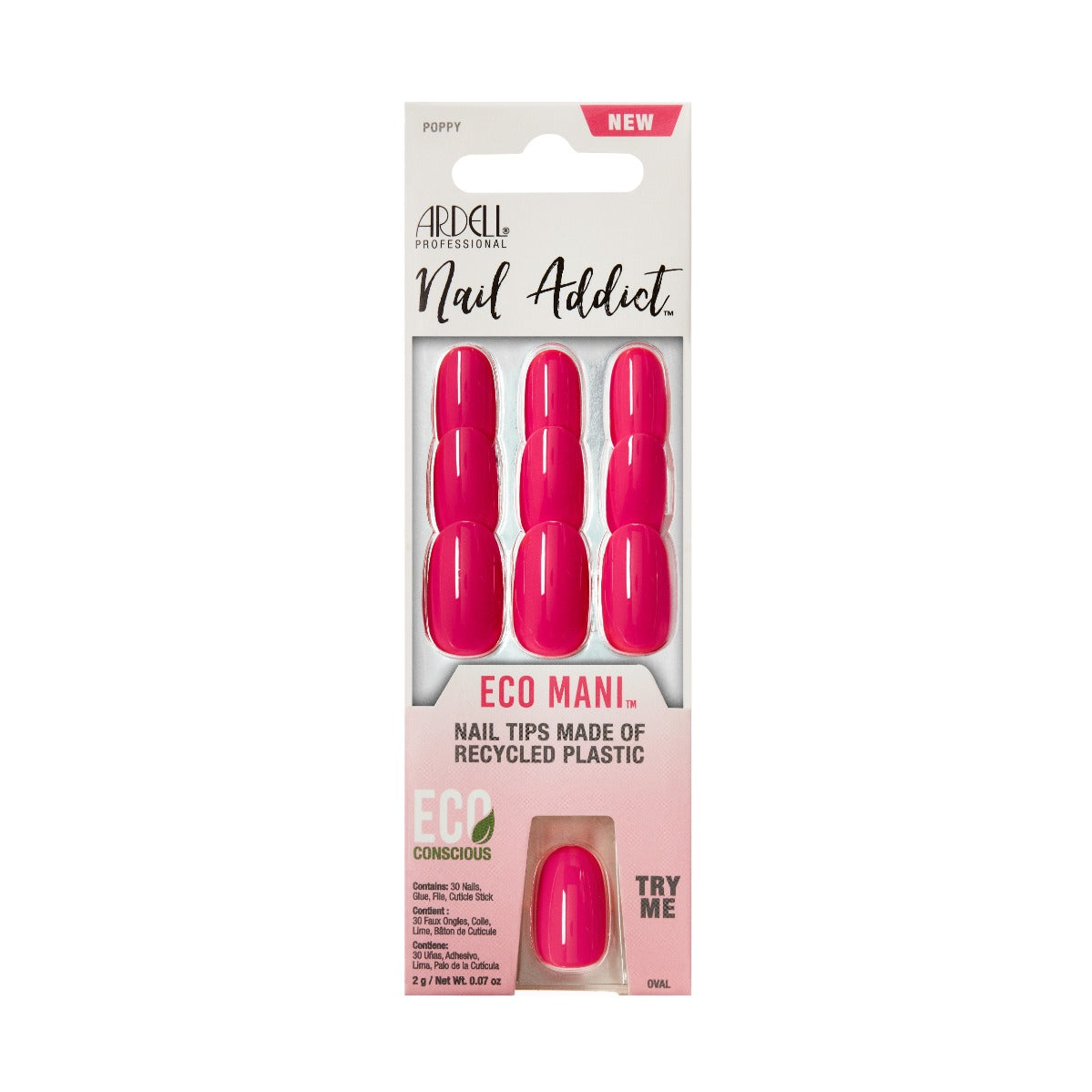12 nails in packaging with a try me feature

