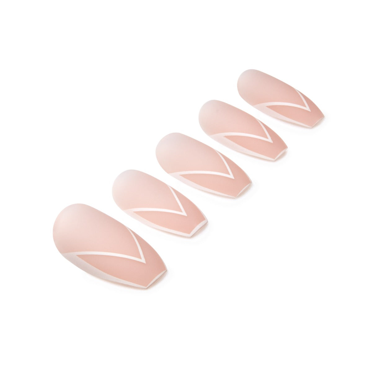 5 nails on a white background
