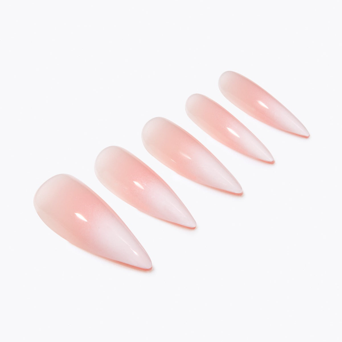 5 nails on a white background
