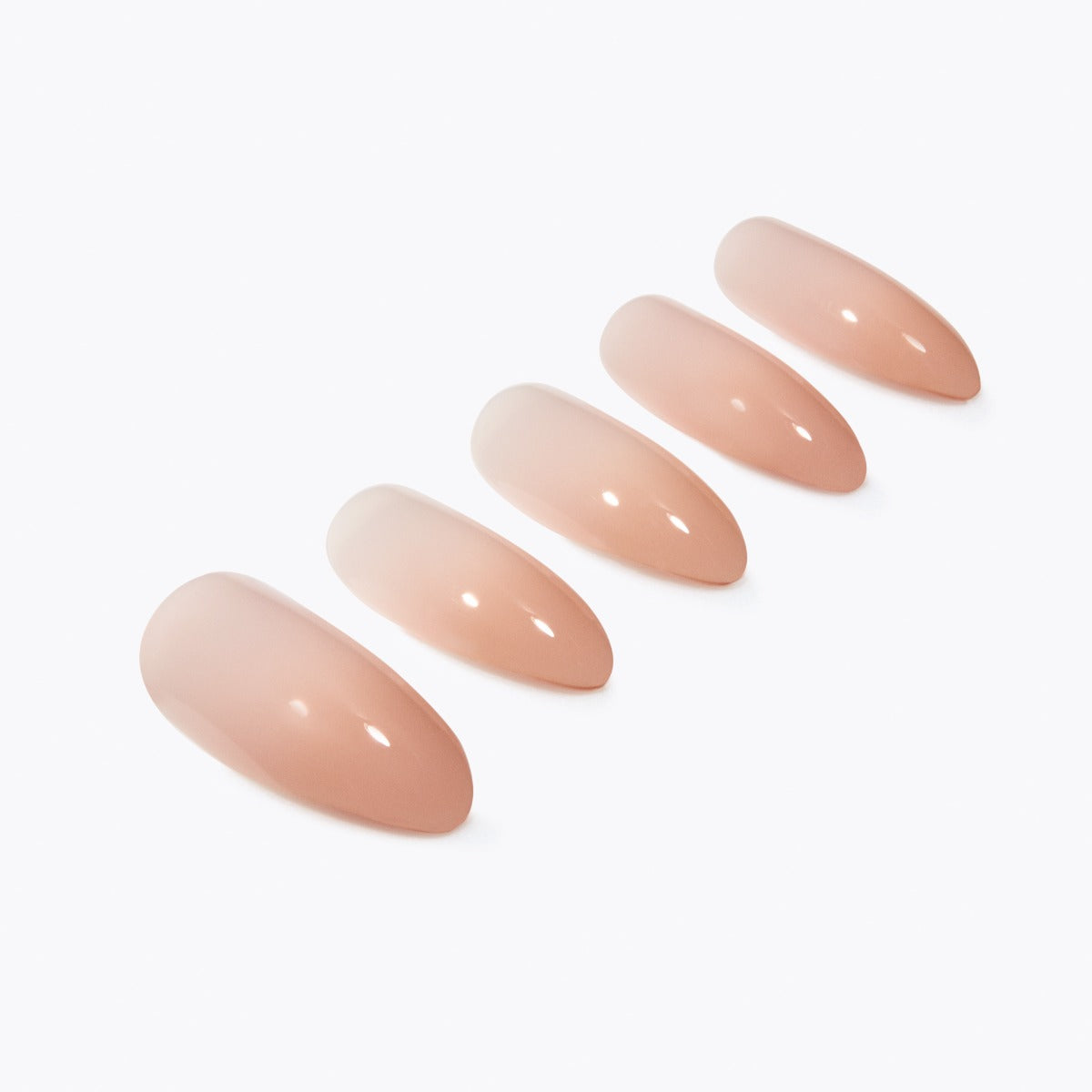 5 nails on a white background
