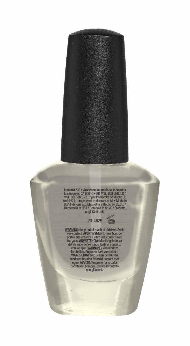 Back of Ardell Cuticle Oil bottle showing product details, safety info, and instructions in multiple languages.
