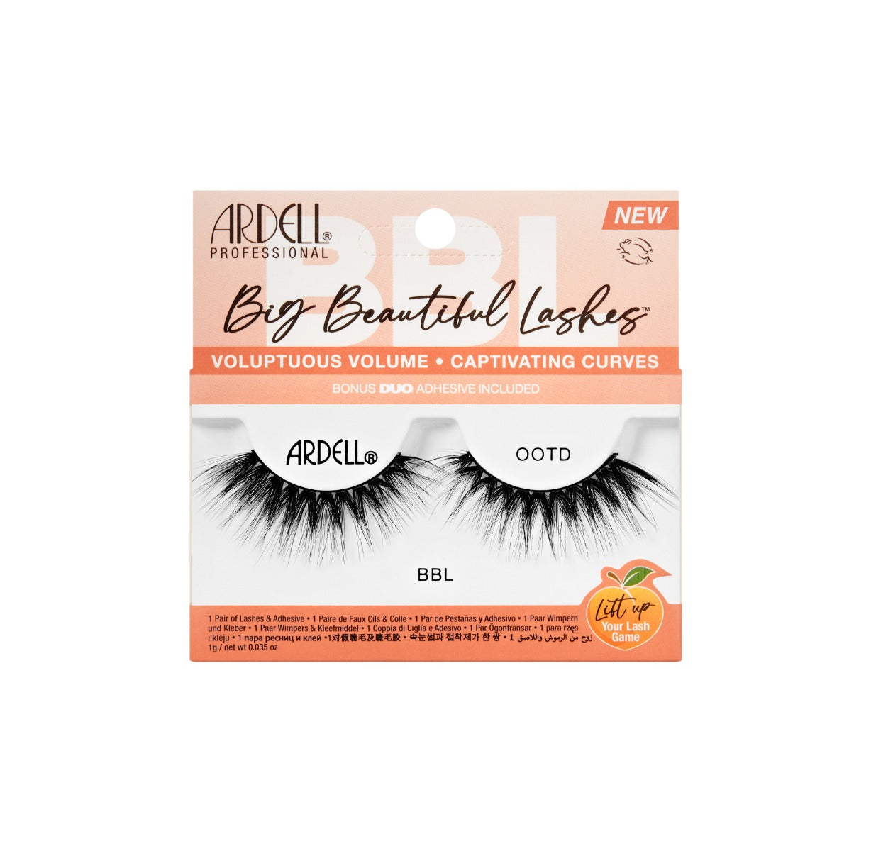 1 pair of Ardell Big Beautiful Lashes OOTD in packaging  
