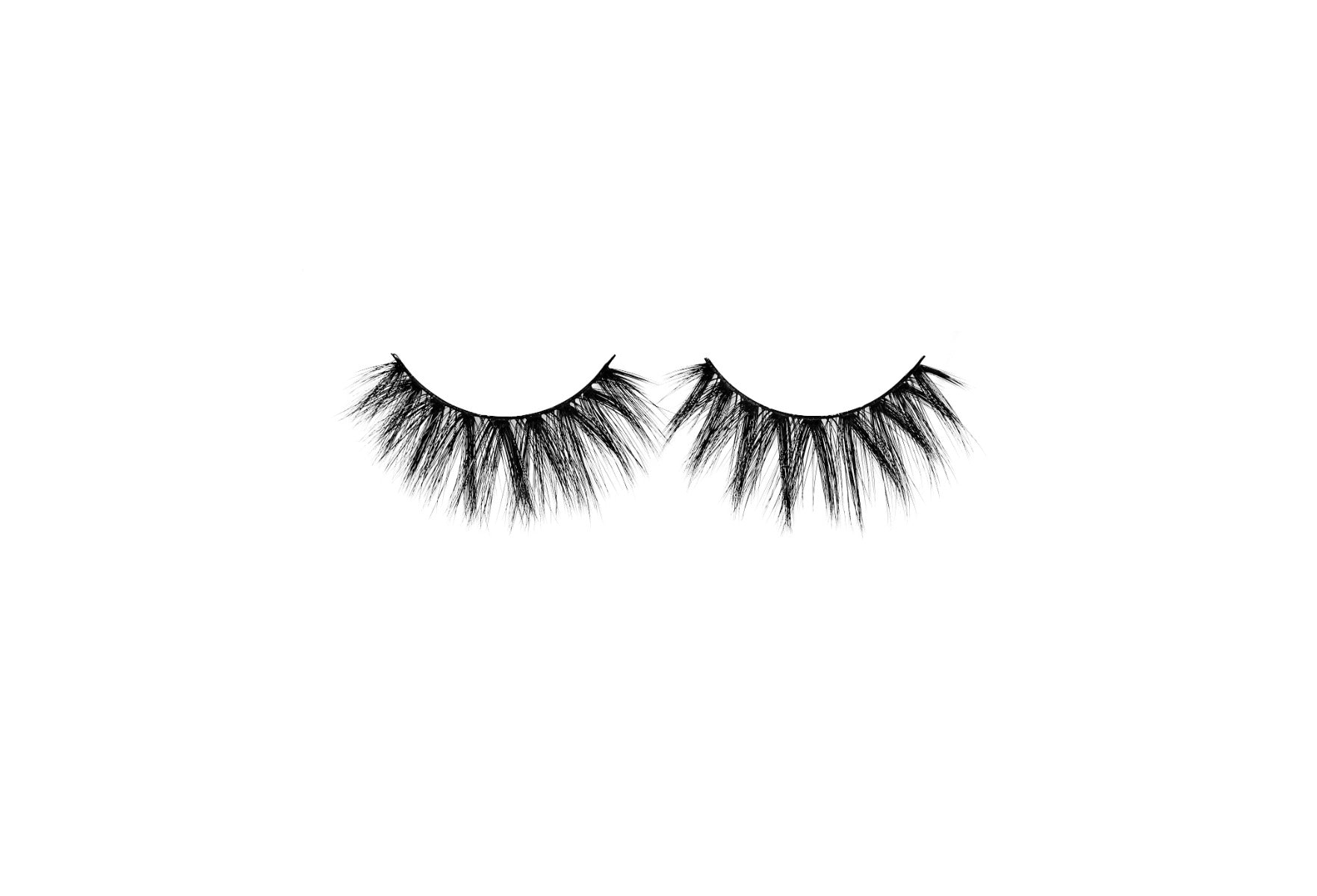1 pair of lashes on a white background 
