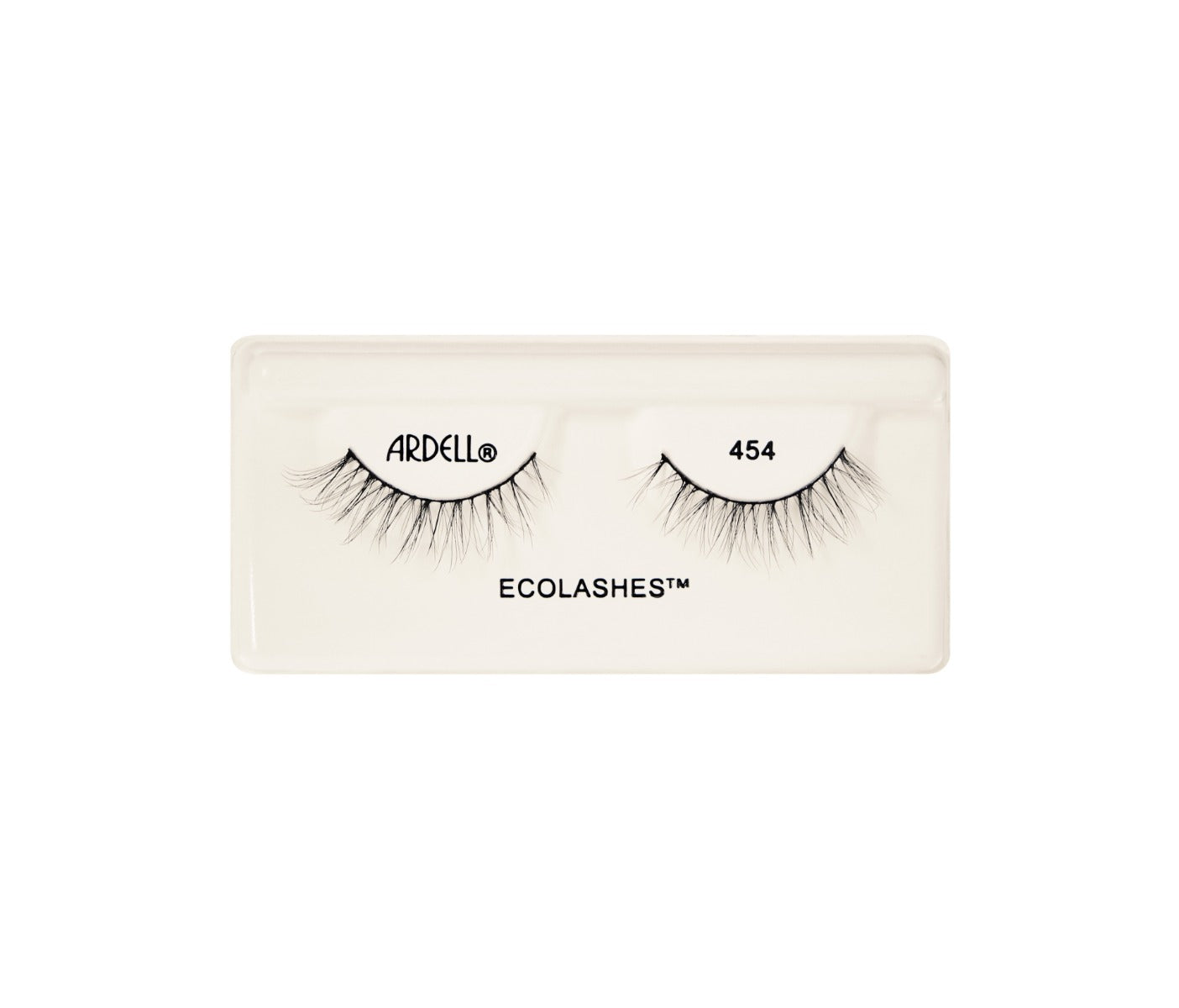 Ardell EcoLashes 454 – Lightweight eco-friendly lashes with a fluttery design for a soft, natural-looking lash enhancement.
