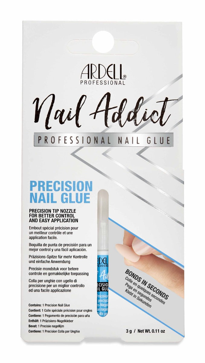 Front of Ardell Nail Addict Precision Nail Glue retail box