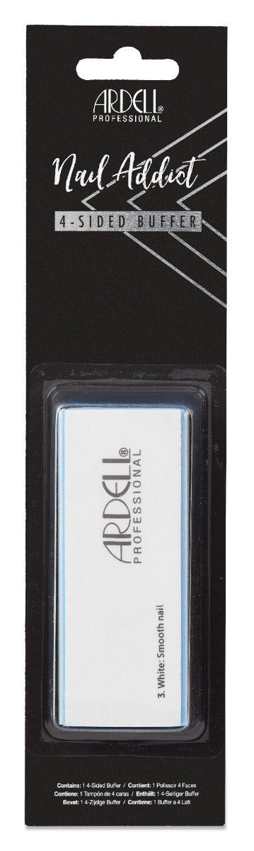 Front of Ardell Nail Addict 4-Sided Buffer packaging