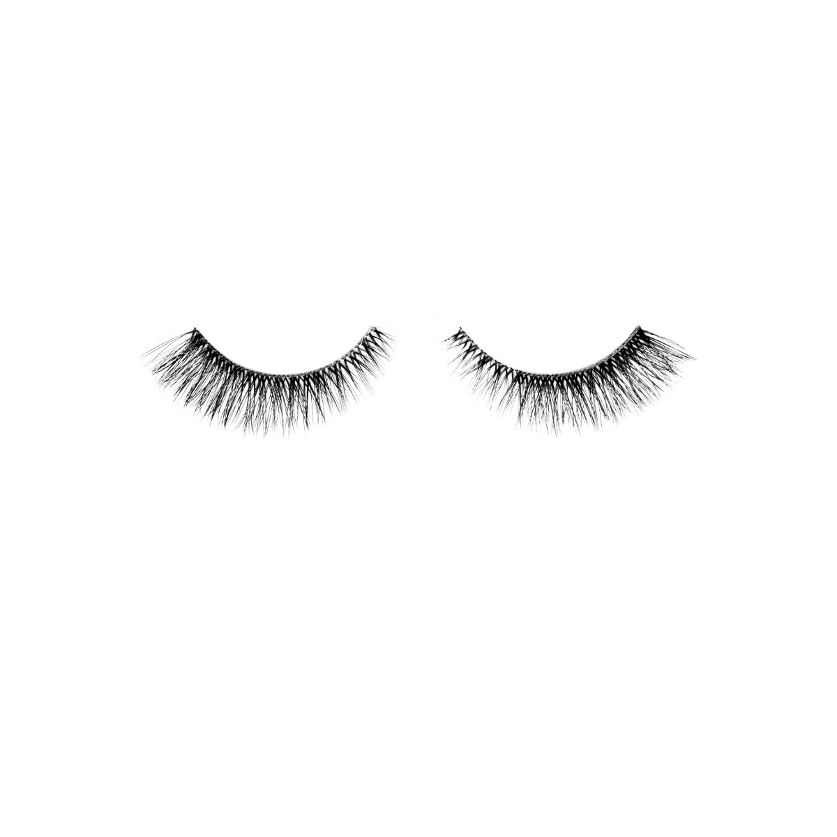 1 pair of lashes on a white background 
