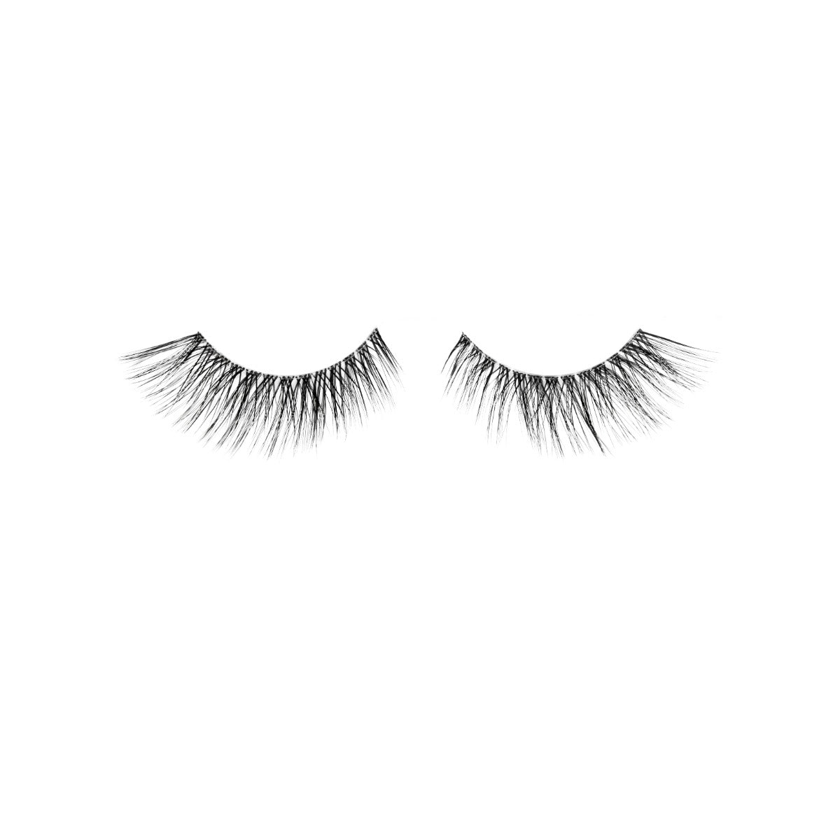 1 pair of lashes on a white background 
